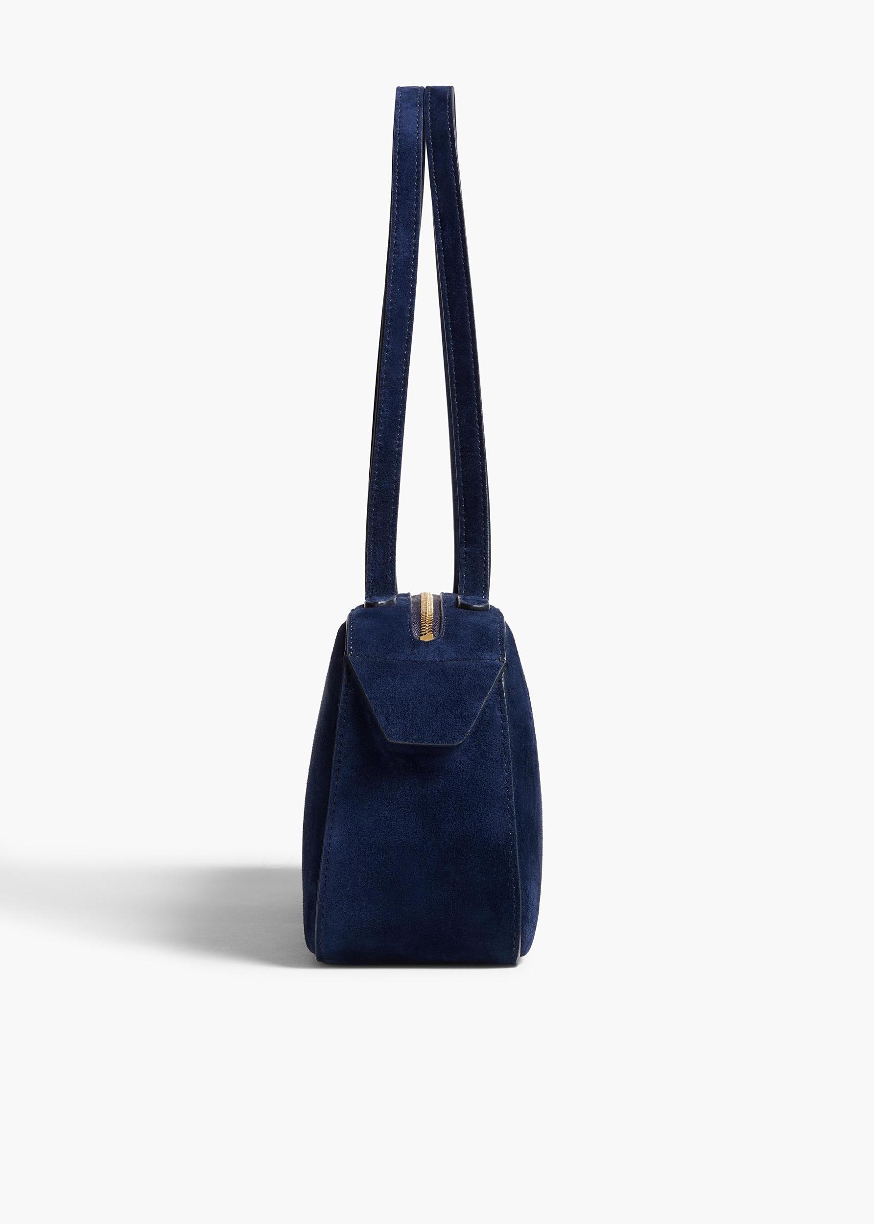 Simona Shoulder Bag in Midnight Suede Product Image