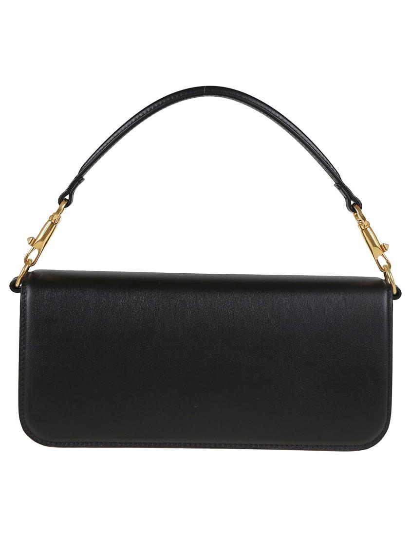VALENTINO GARAVANI Leather Loco Shoulder Bag In Black Product Image