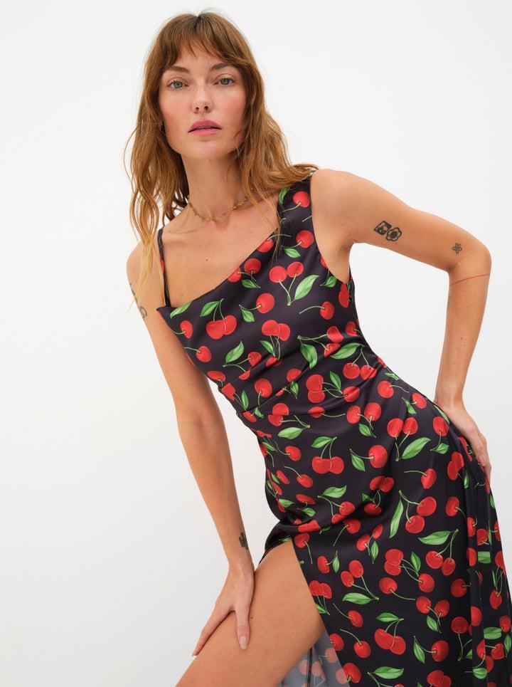 Xena Midi Dress — Black Product Image