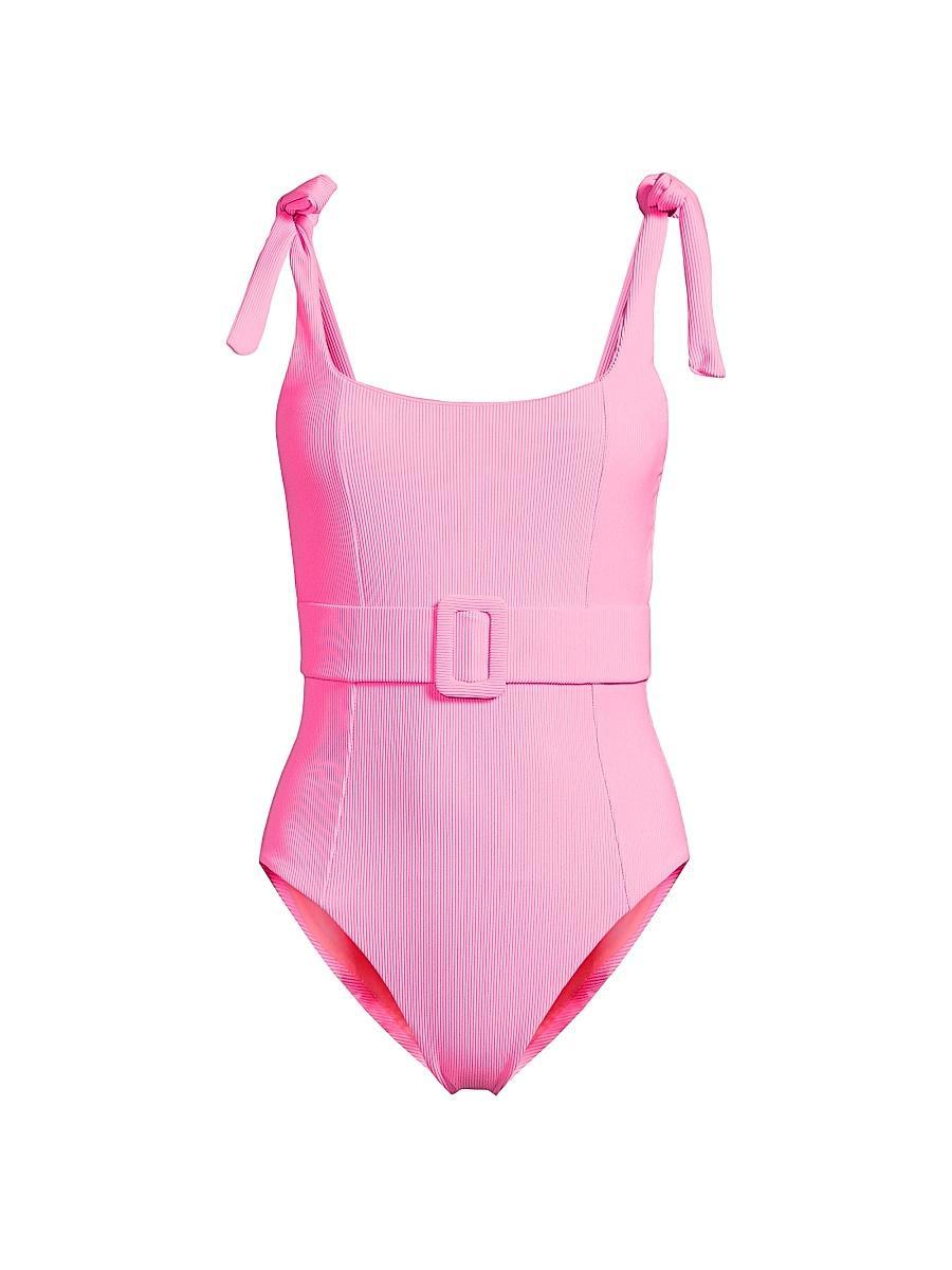 Womens Sydney Ribbed One-Piece Swimsuit Product Image