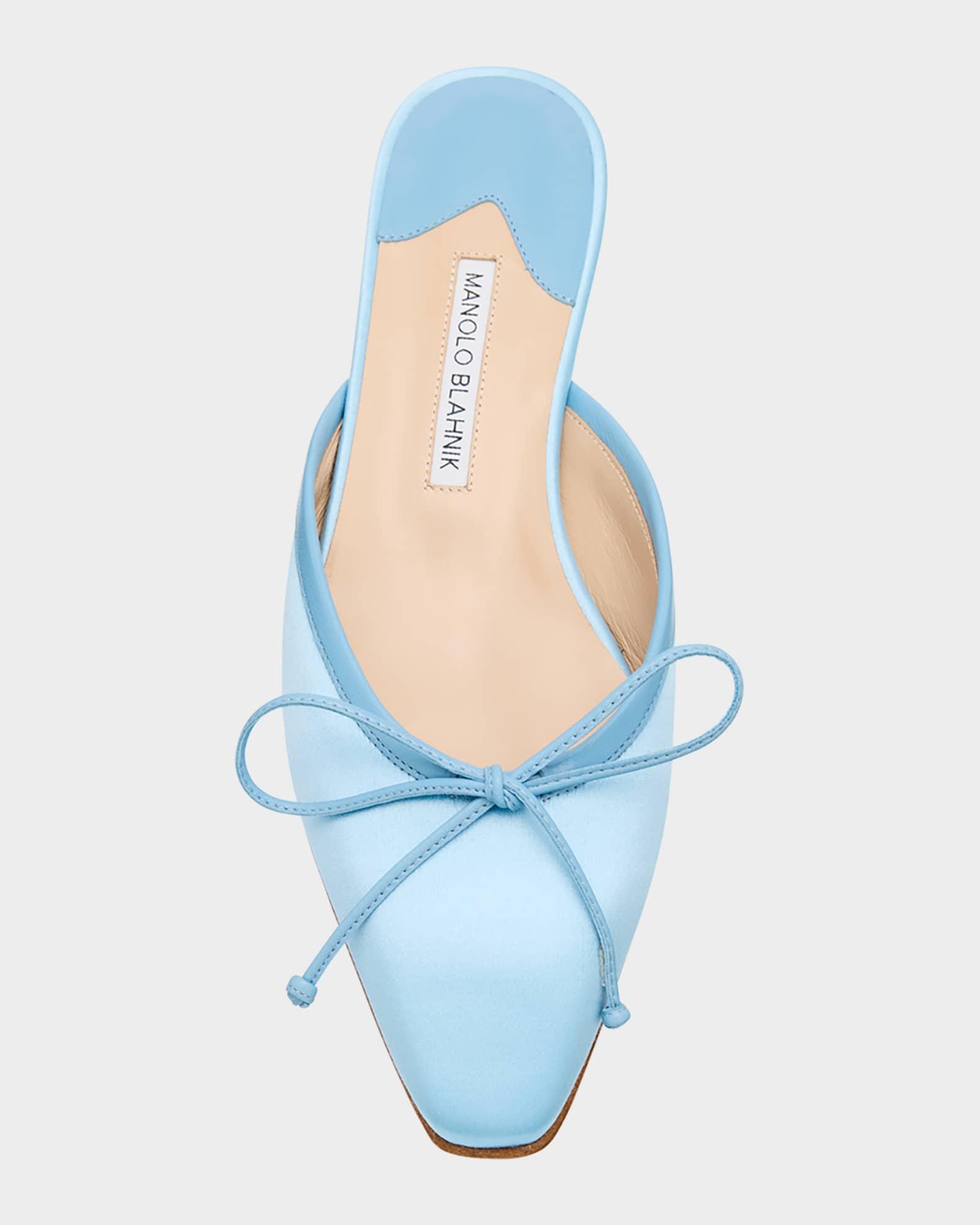 Satin Bow Ballerina Flats Product Image