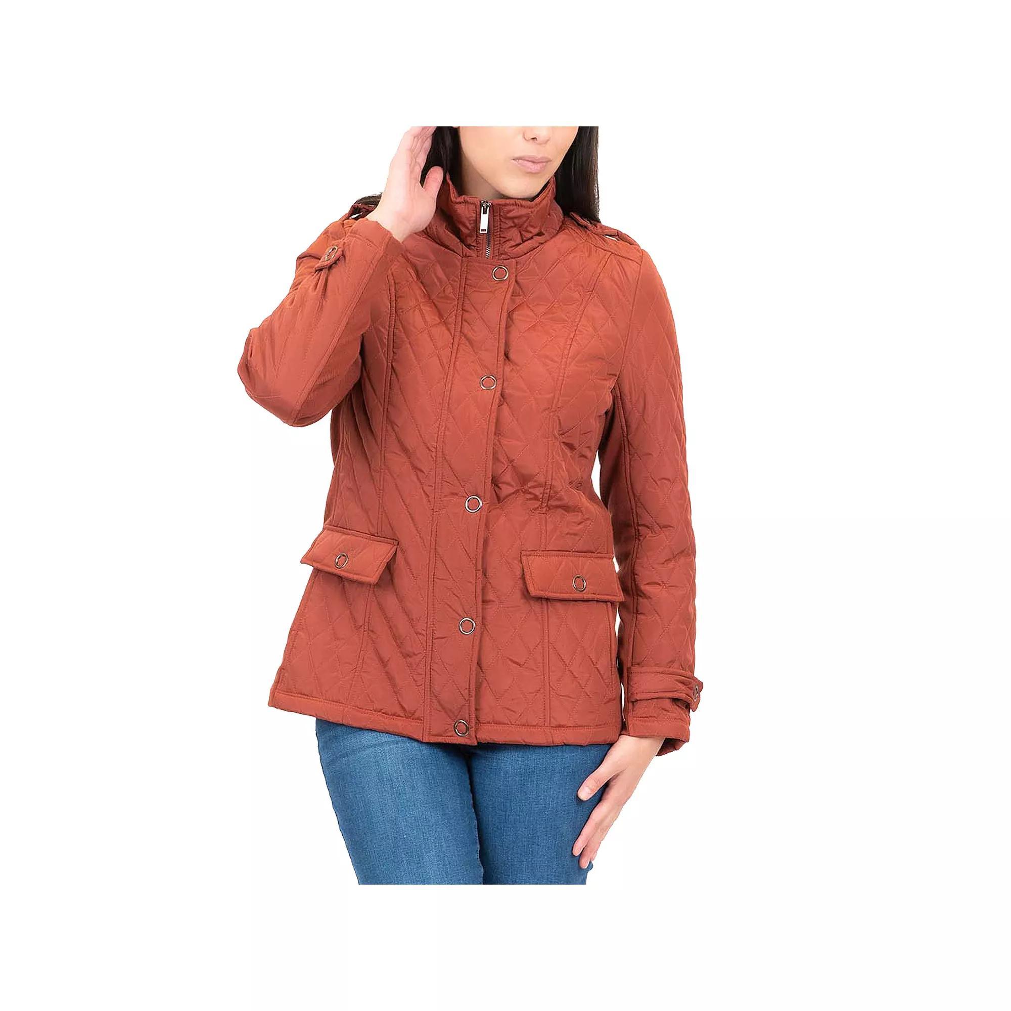 Women's MO-KA Quilted Jacket, Size: XS, Red Product Image