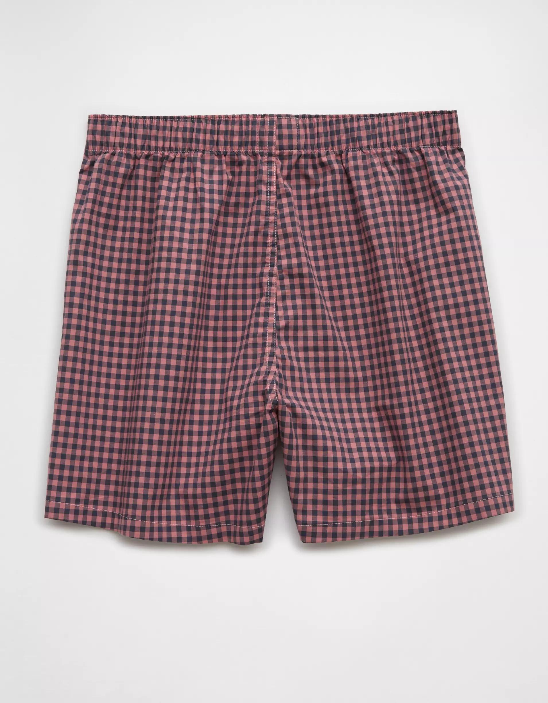 AEO Men's Plaid Stretch Boxer Short Product Image