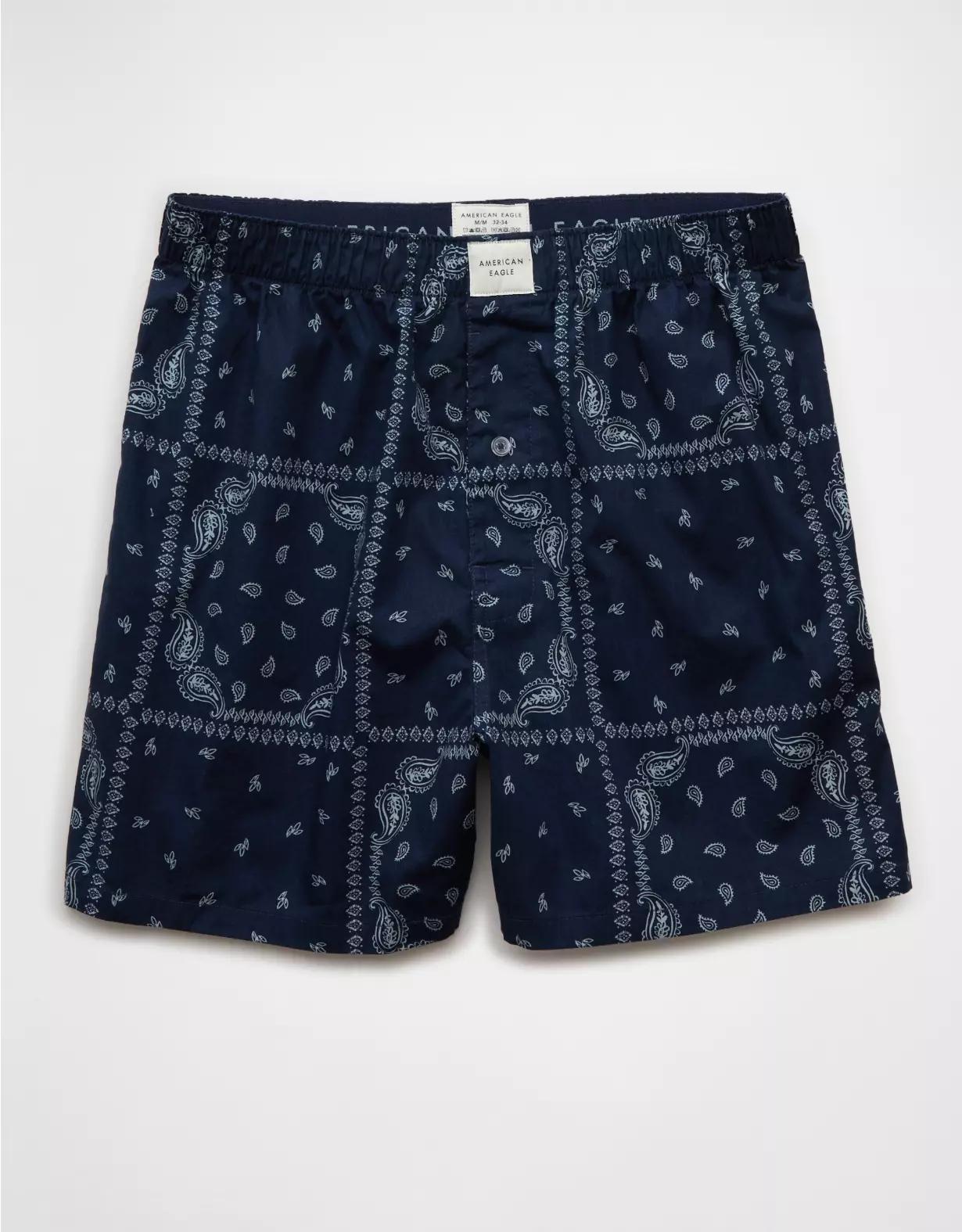 AEO Men's Paisley Stretch Boxer Short Product Image