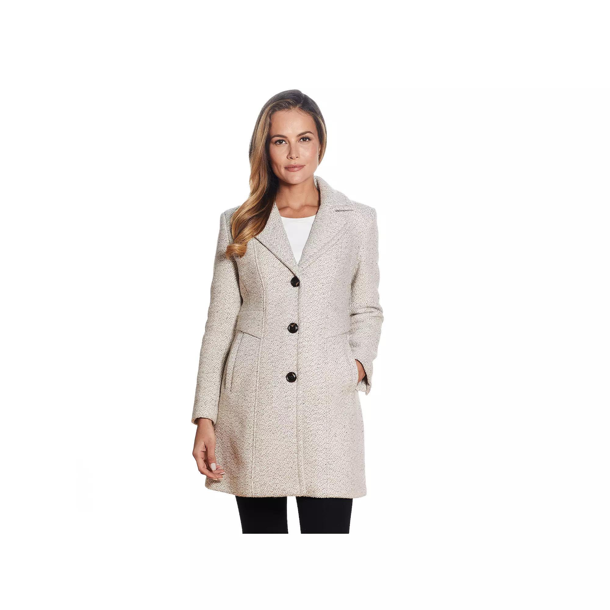 Women's Gallery Wool-Blend Walker Coat, Size: XL, Oatmeal Product Image