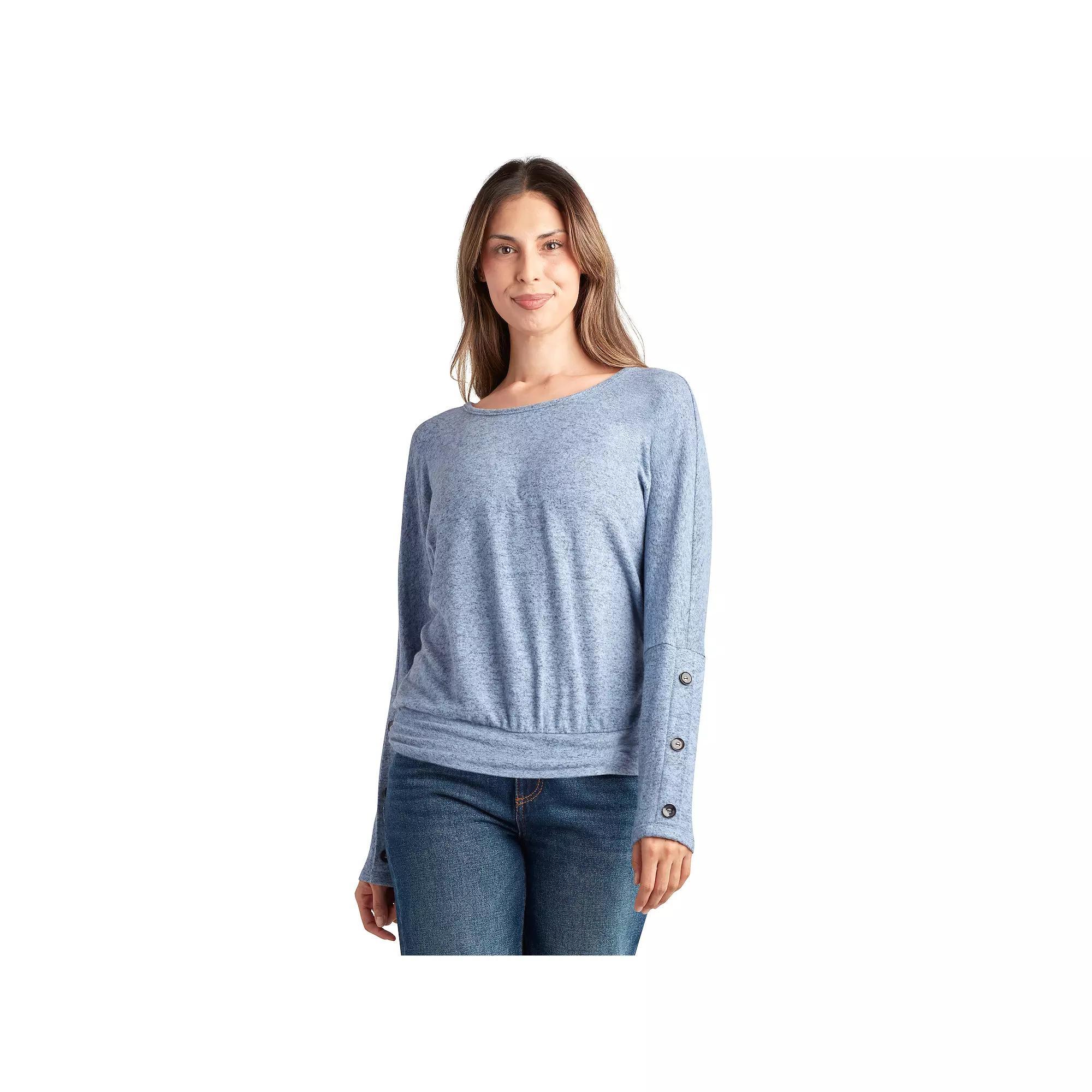 Womens AGB Long Sleeve Band Bottom Top Product Image