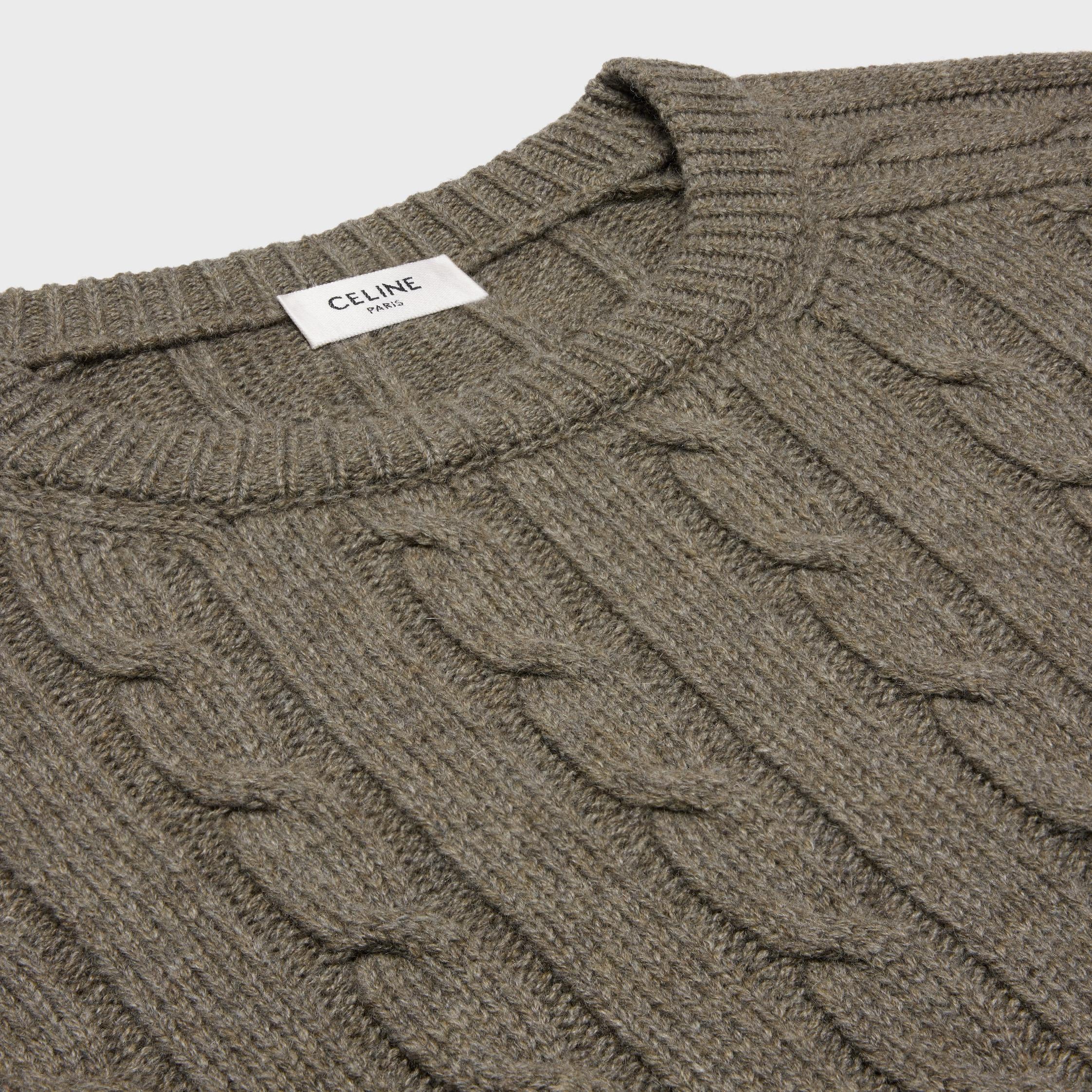 triomphe sweater in cable-knit cashmere Product Image