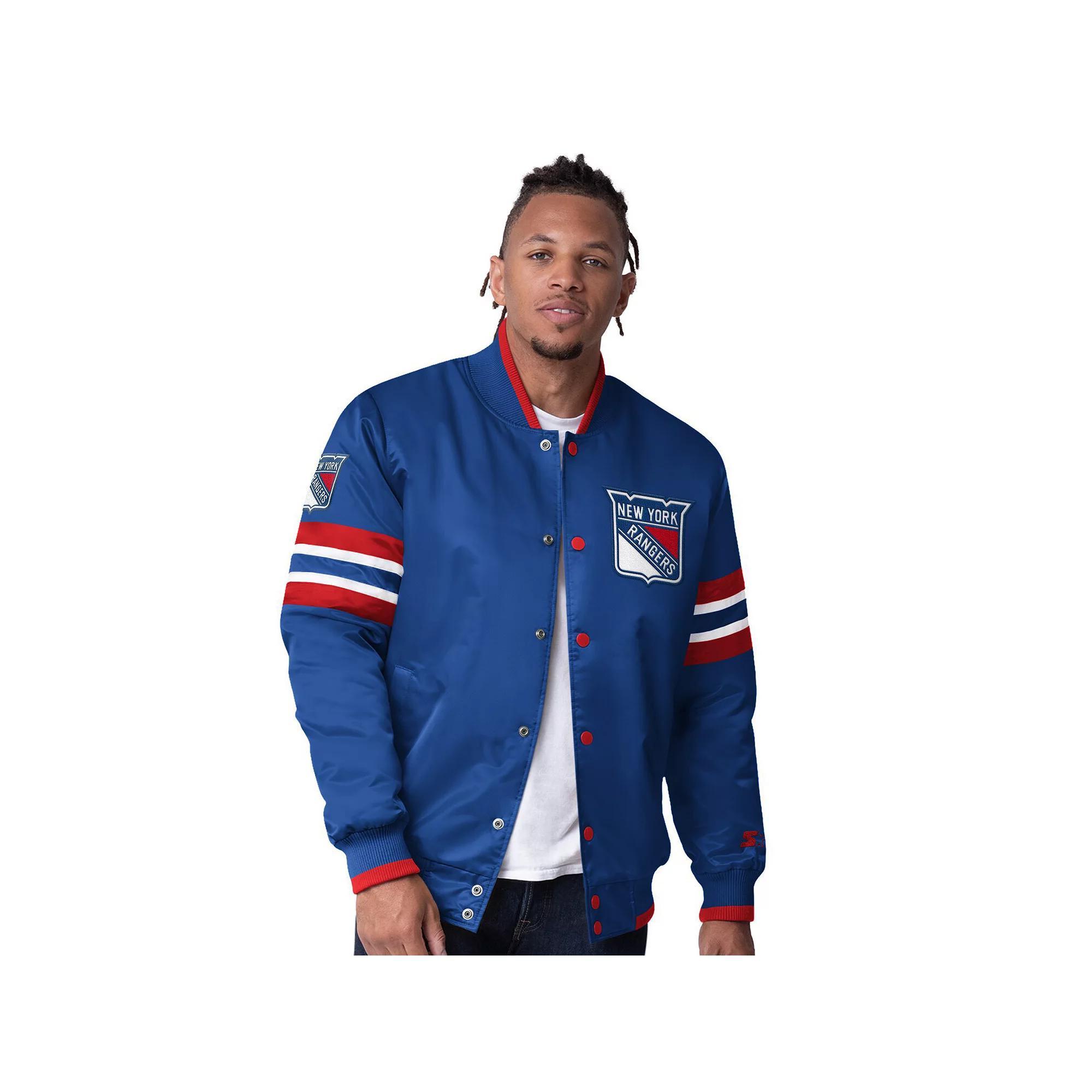 Men's Starter Green Minnesota Wild Scout I Full-Snap Varsity Jacket, Size: Small Product Image