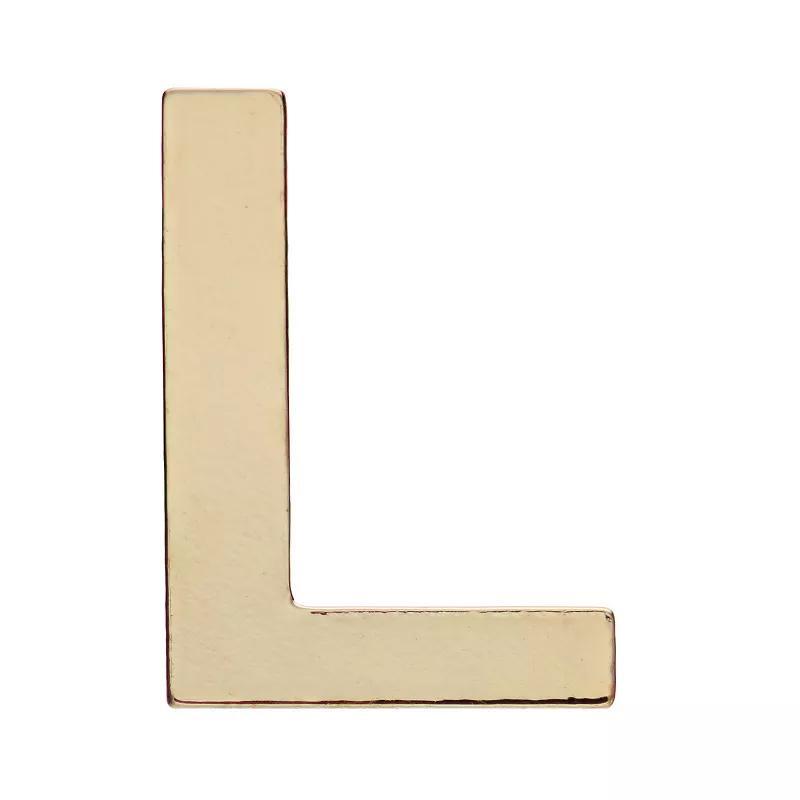 Au Naturale 14k Gold Initial Single Stud Earring, Women's Product Image