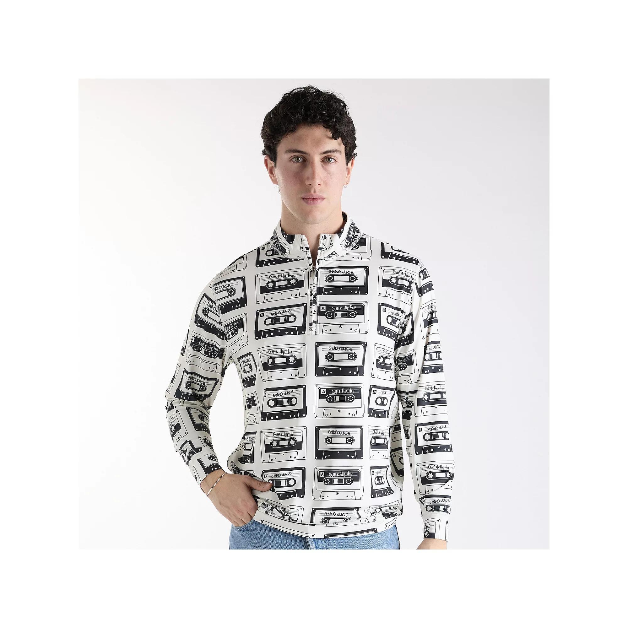 Men's SwingJuice Golf Mixtape Quarter Zip Pullover, Size: XXL, Ivory Product Image