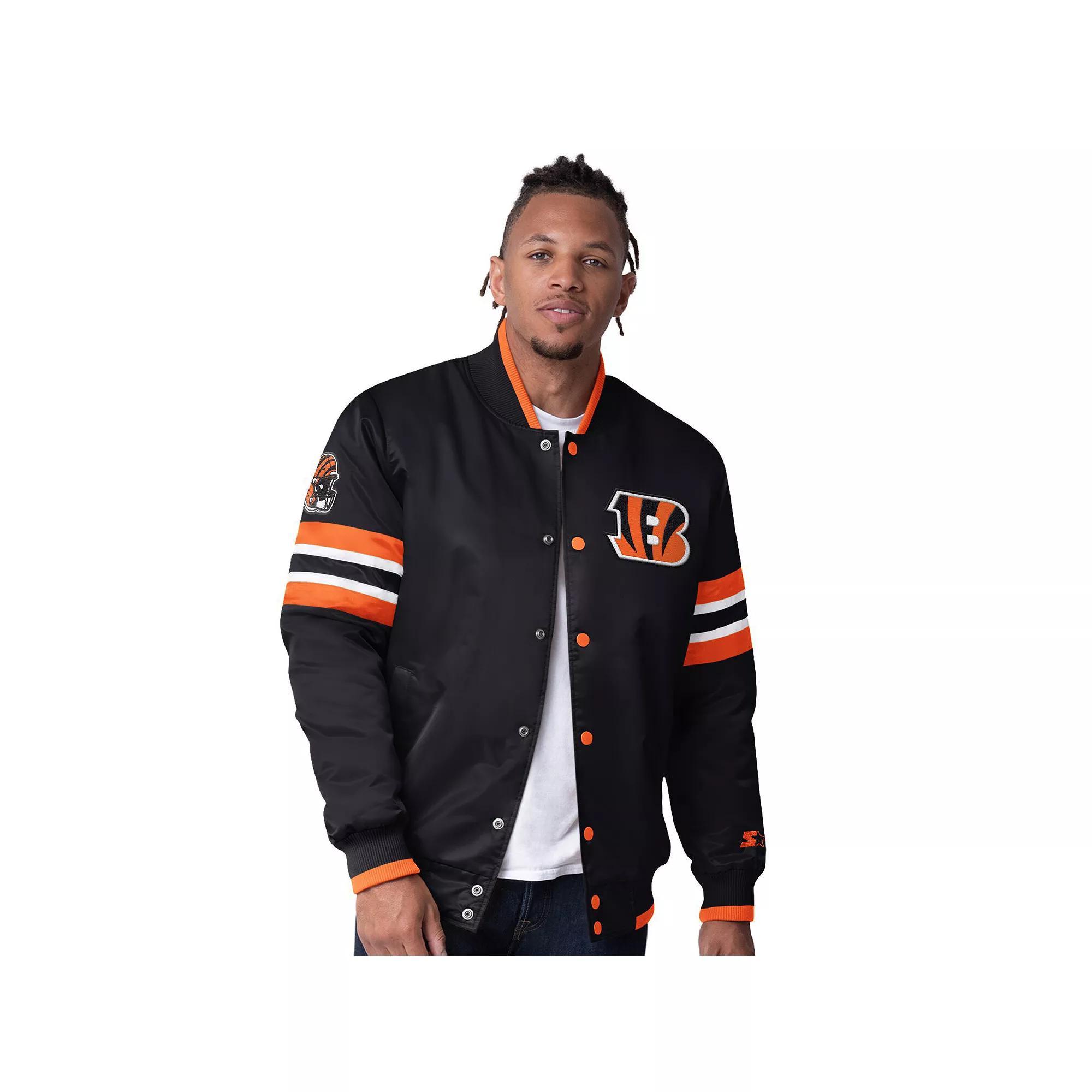 Men's Starter Purple Phoenix Suns Scout Varsity Satin Full-Snap Jacket, Size: Large, Phx Purple Product Image