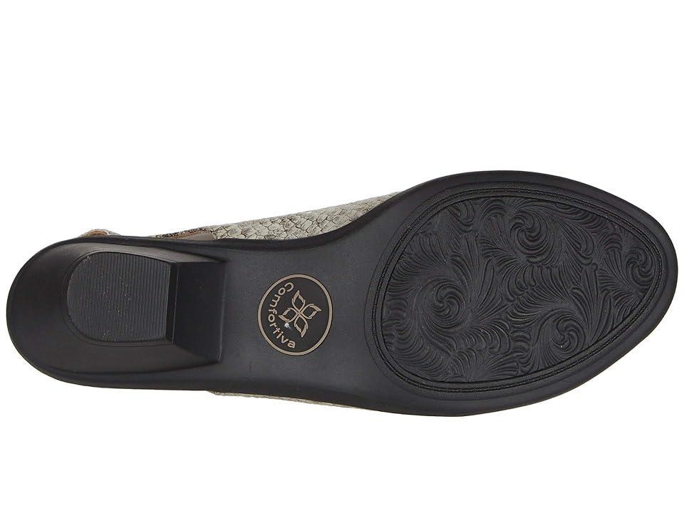 Comfortiva Faye (Light Grey Rockafeller Snake Print) Women's 1-2 inch heel Shoes Product Image