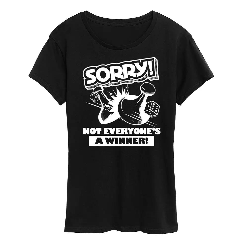 Womens Sorry Not Everyones A Winner Graphic Tee by Hasbro Grey Royal Blue Product Image