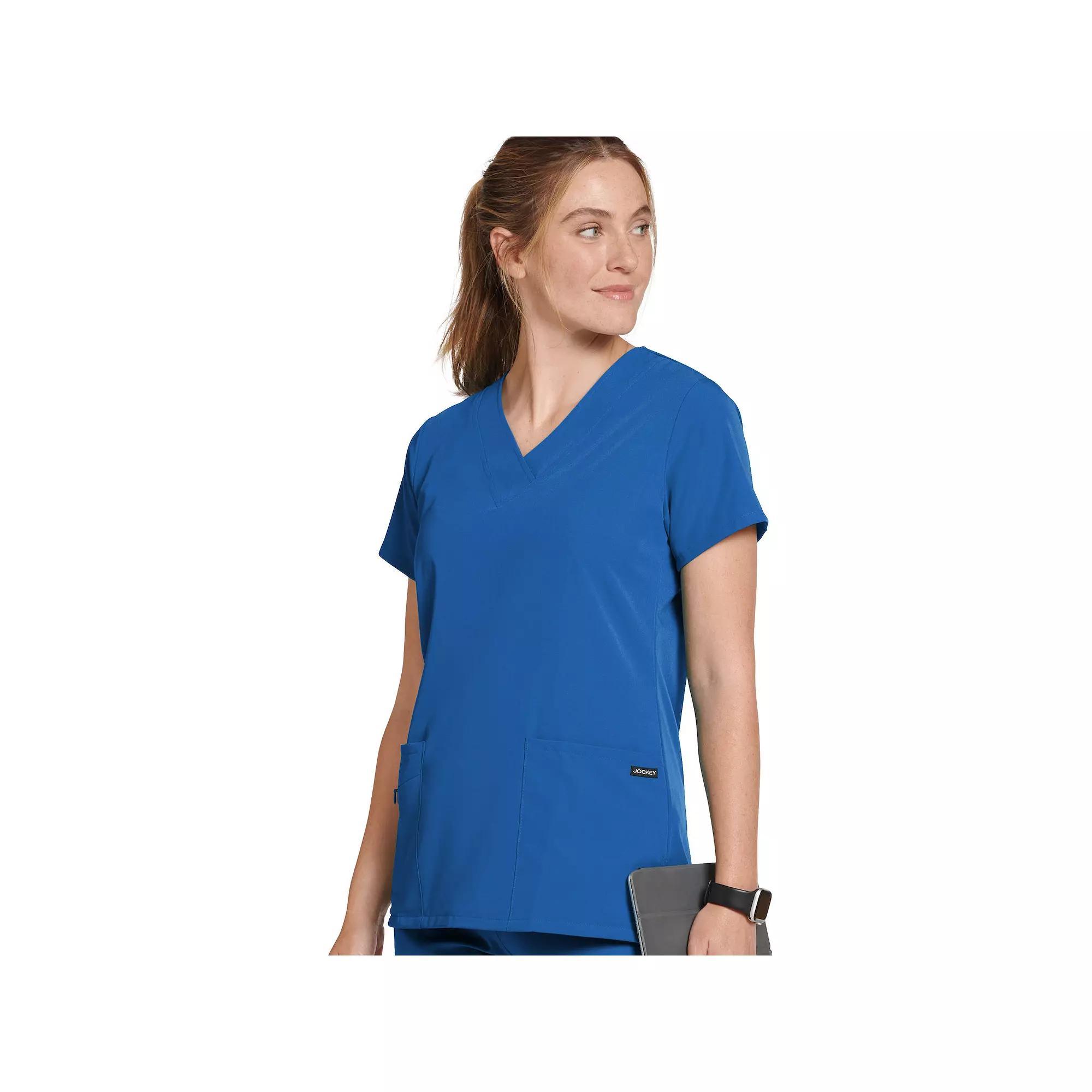 Women's Jockey® Scrubs V-Neck Crossover Top 2206, Size: Small, Plumberry Product Image
