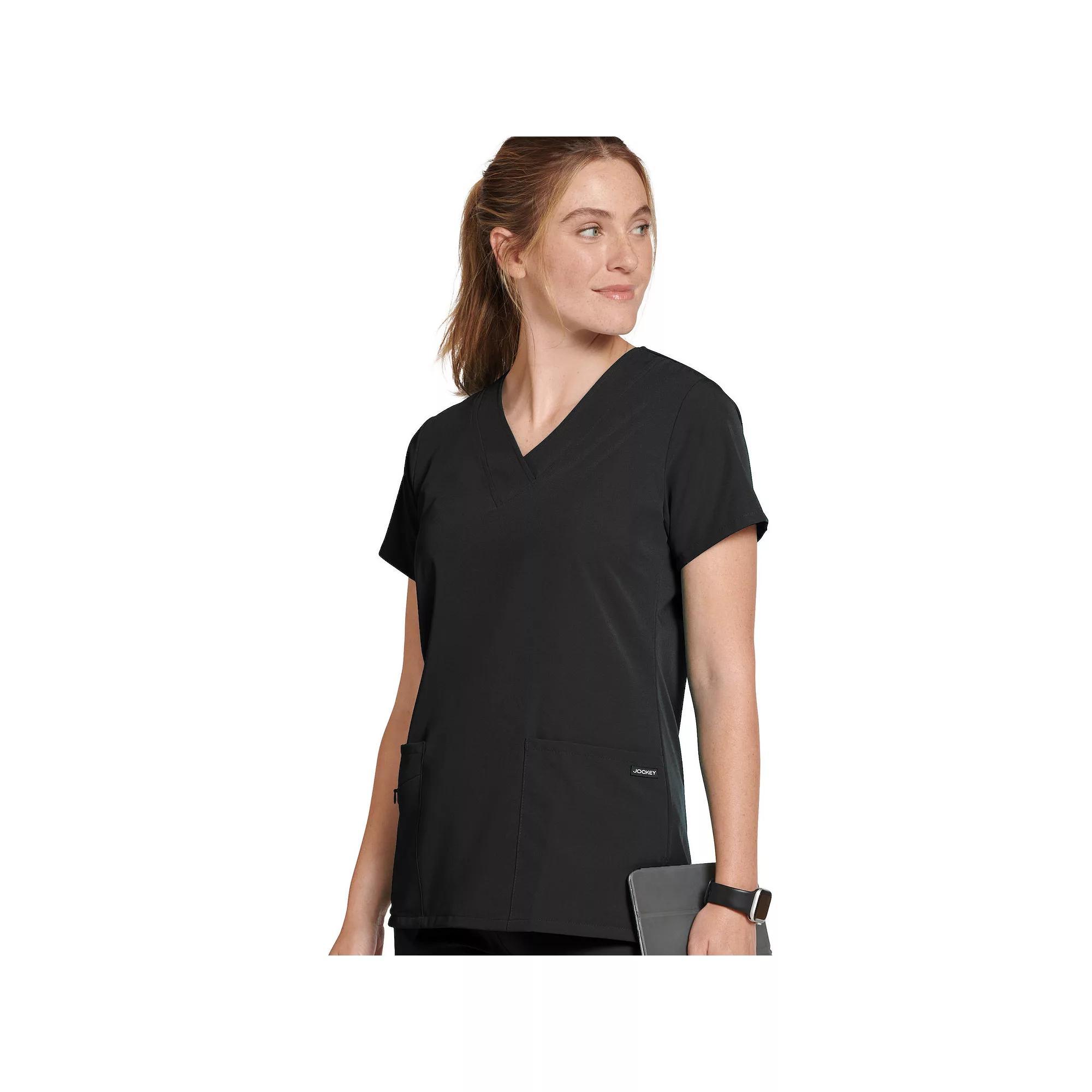 Women's Jockey® Scrubs V-Neck Crossover Top 2206, Size: Small, Plumberry Product Image