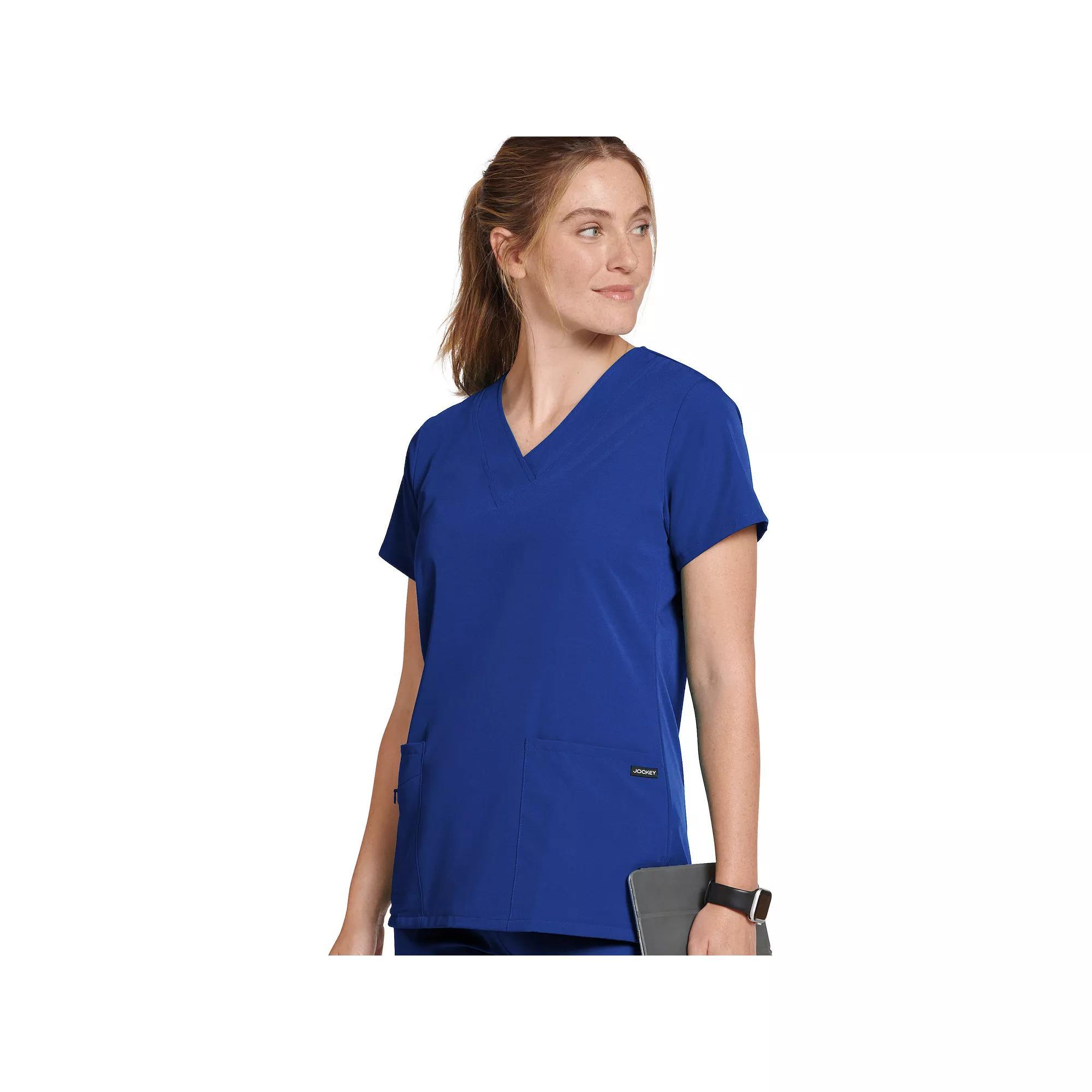Women's Jockey® Scrubs V-Neck Crossover Top 2206, Size: Small, Plumberry Product Image