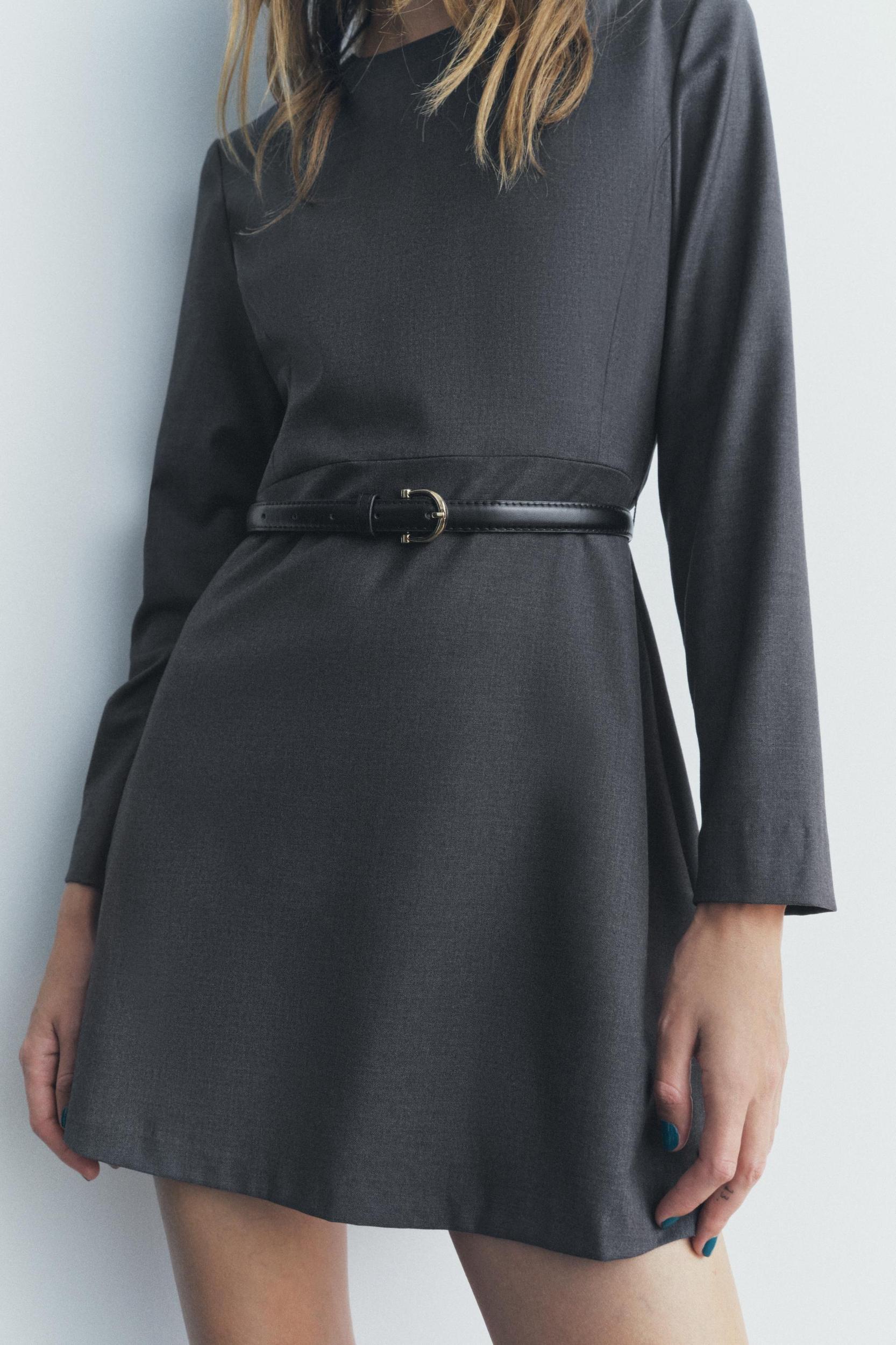 BELTED SHORT DRESS ZW COLLECTION Product Image