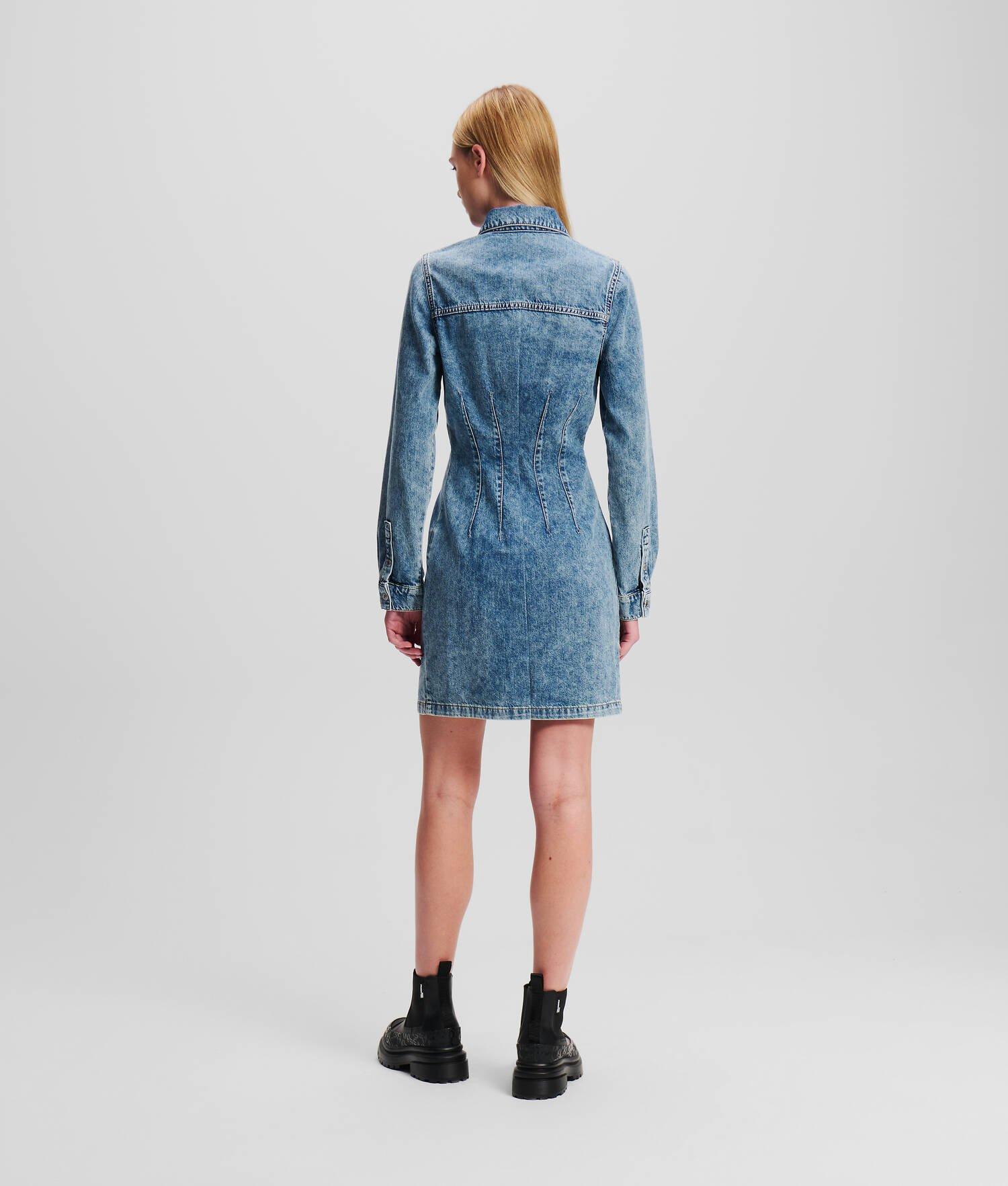 KLJ LONG-SLEEVED DENIM DRESS Product Image