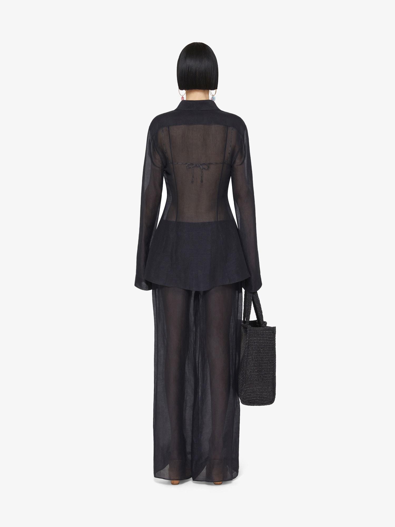 Pants in silk and linen Product Image