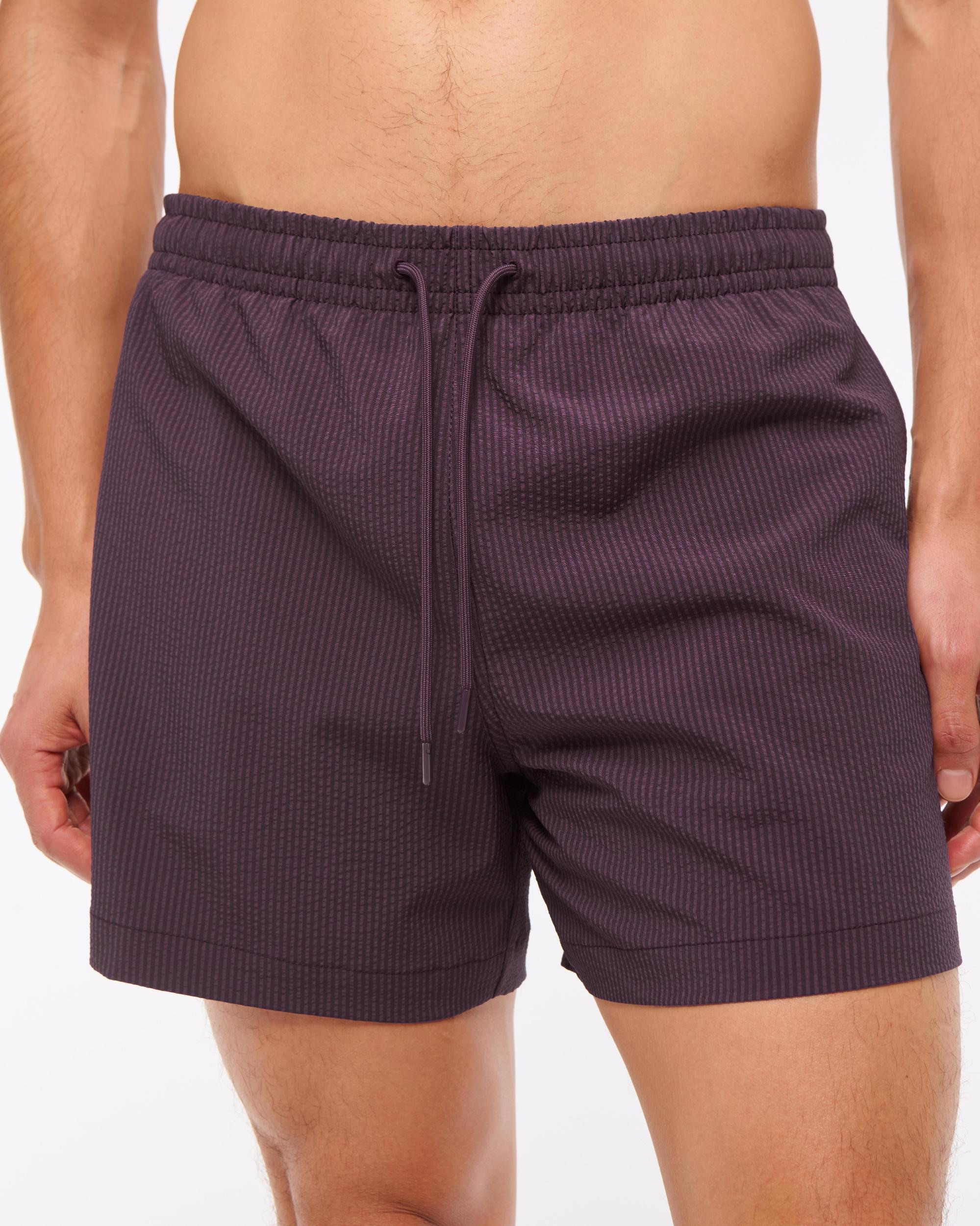 Pull-On Wide Seersucker Swim Trunk Product Image