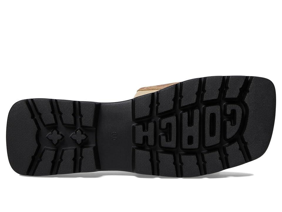 COACH Florence Signature Coated Canvas Slide Sandals Product Image