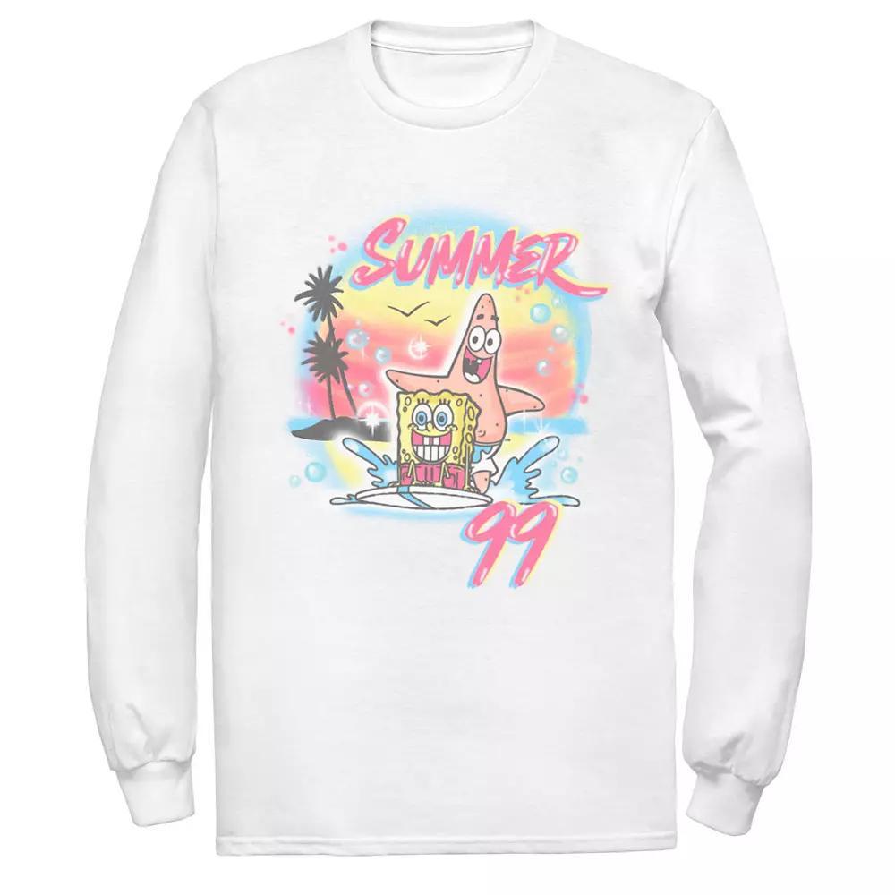 Men's SpongeBob Patrick Summer 99 Surfing Tee, Size: XXL, White Product Image