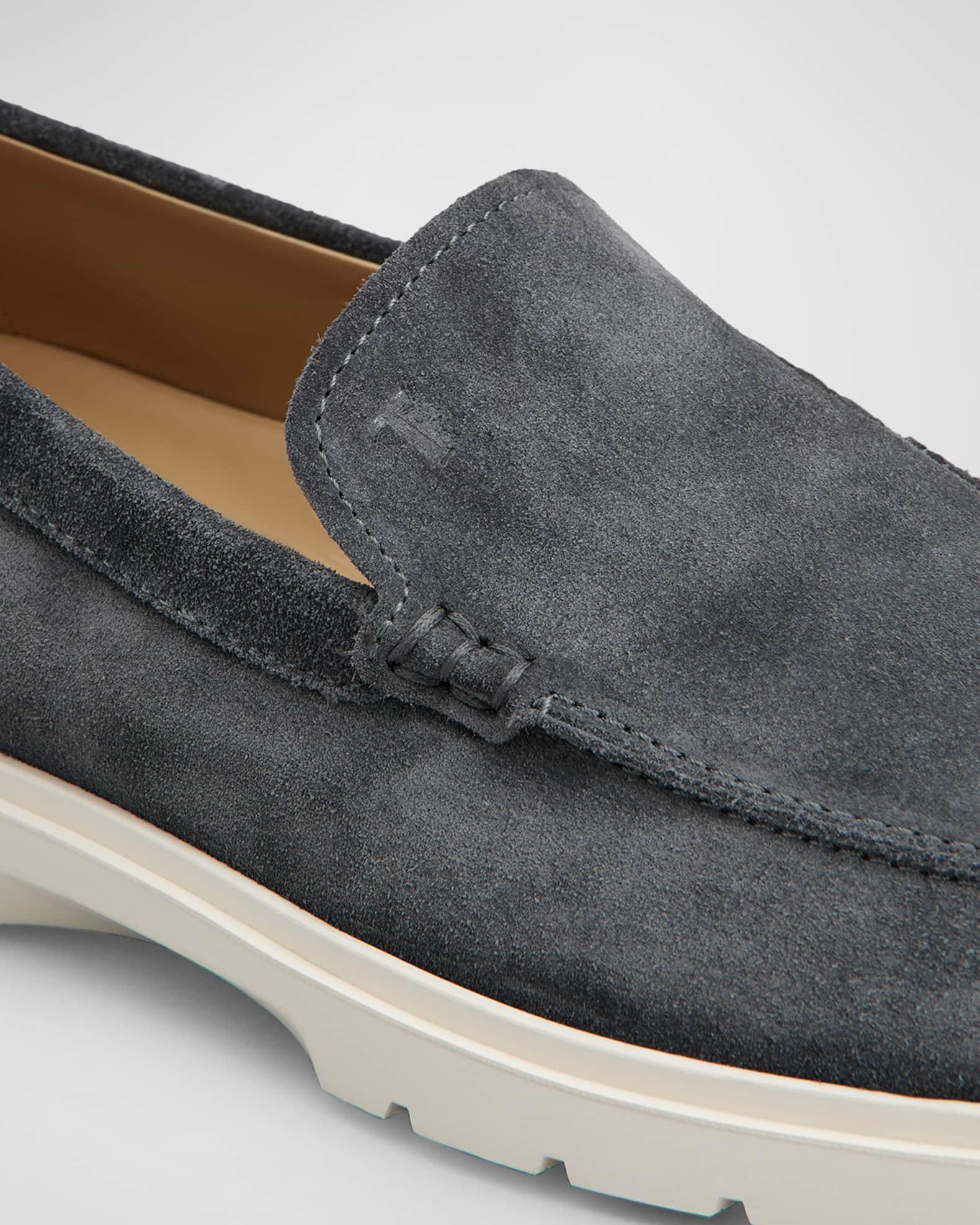 Men's Suede Penny Loafers Product Image