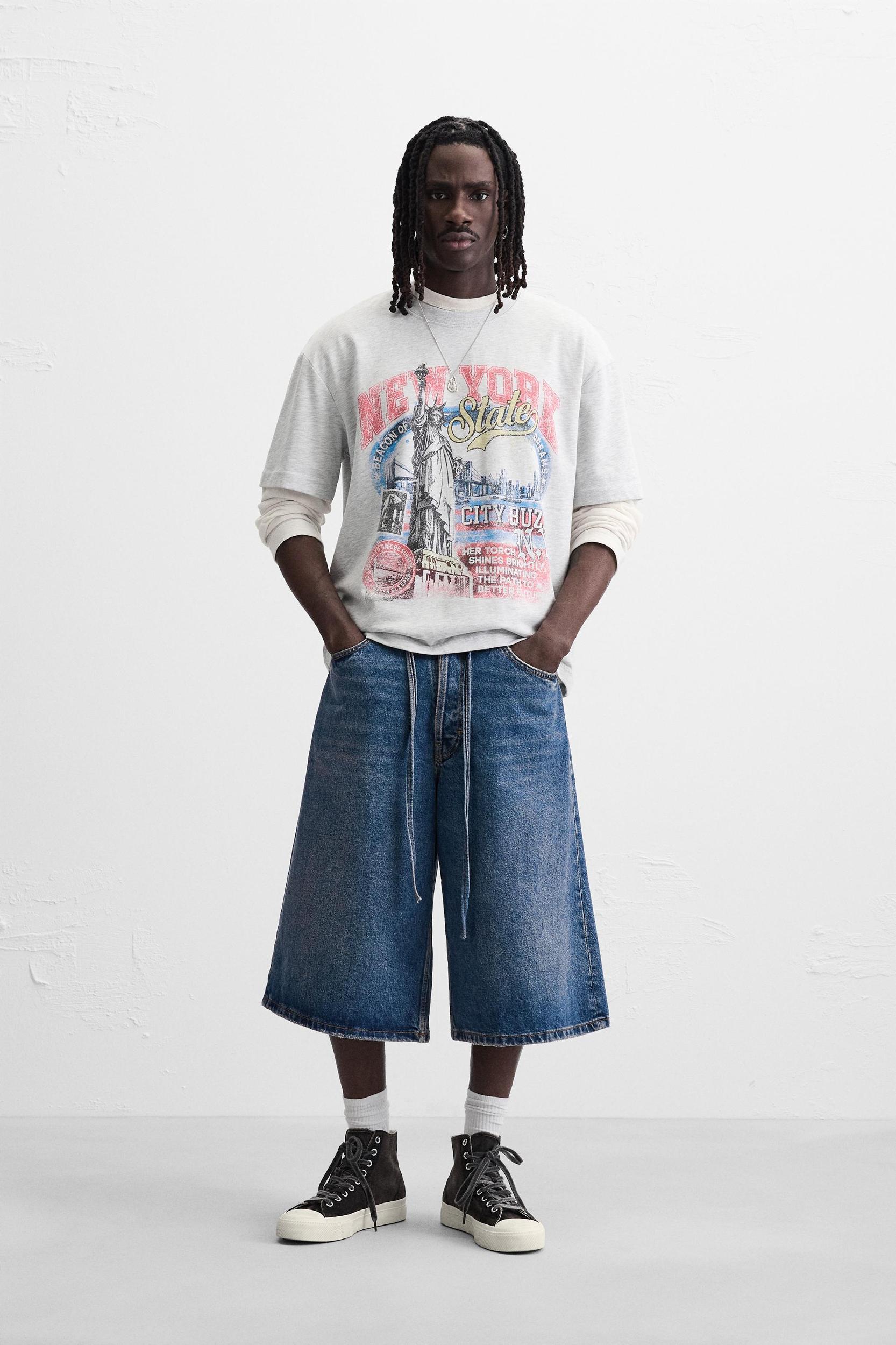 WASHED PRINT T-SHIRT Product Image