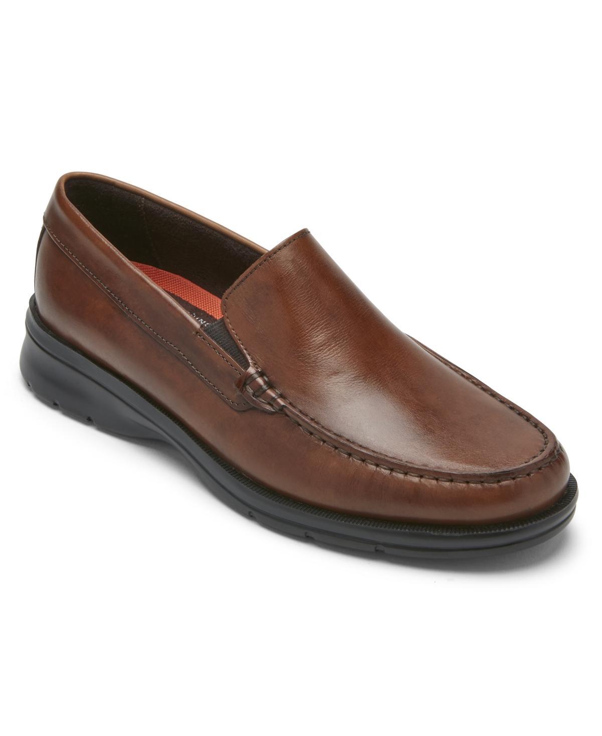 Nunn Bush Strafford Woven Moc Toe Loafer (Cognac) Men's Slip on Shoes Product Image