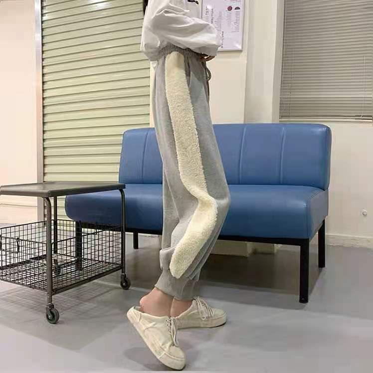 High Waist Plain Harem Sweatpants Product Image