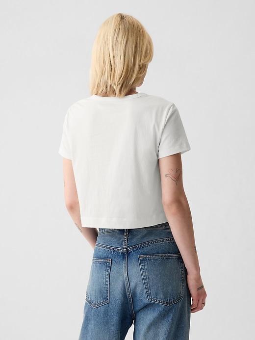 Organic Cotton Vintage Shrunken Cropped T-Shirt Product Image