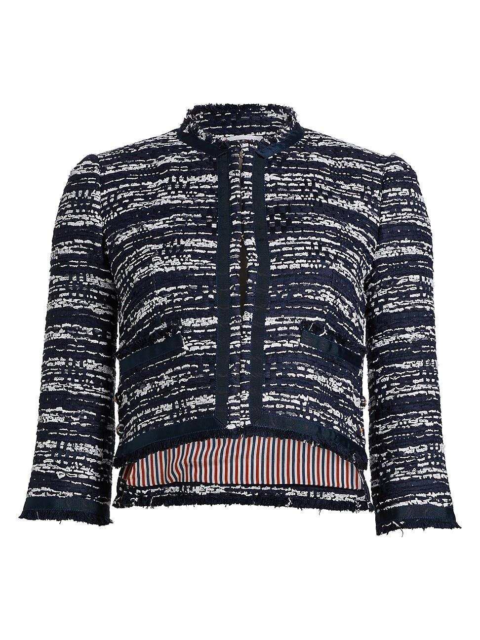 Womens Melang Tweed Cardigan Product Image