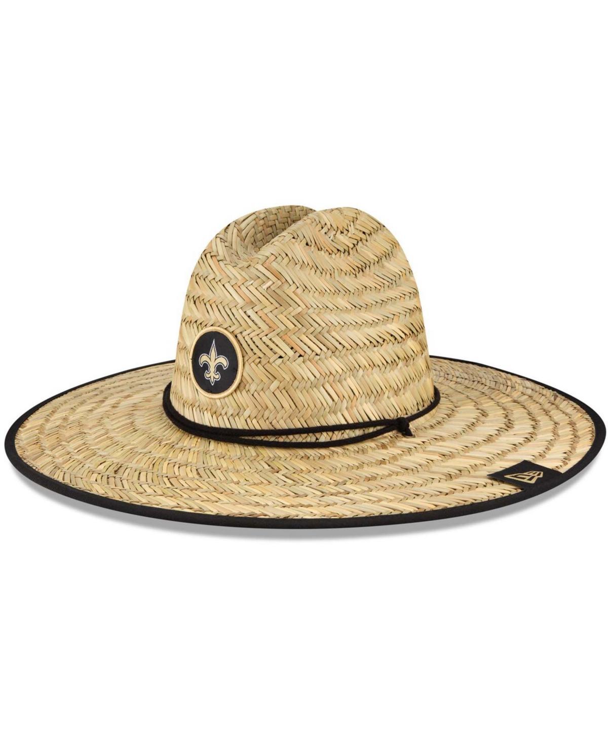 Men's New Era Natural New Orleans Saints NFL Training Camp Official Straw Lifeguard Hat, Beige Product Image