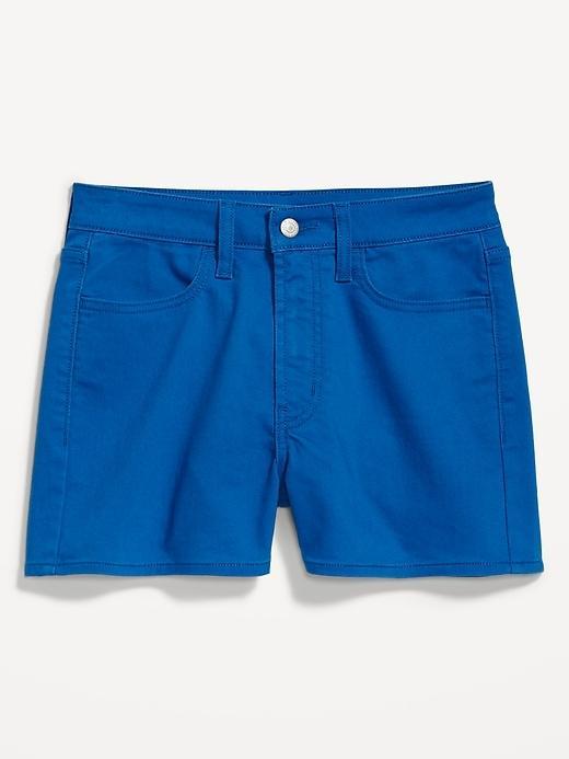 High-Waisted Wow Jean Shorts -- 3-inch inseam Product Image