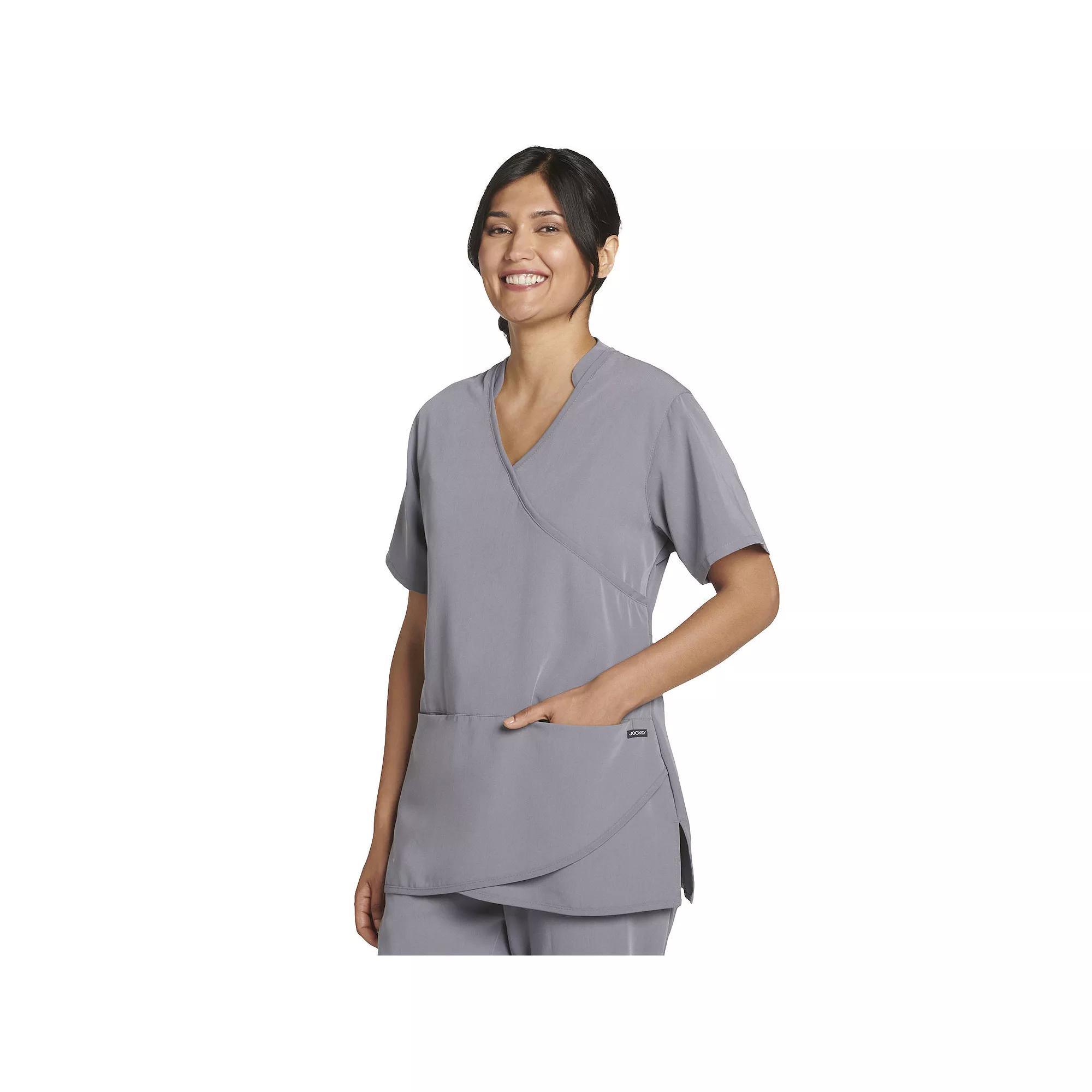 Women's Jockey Scrubs Petal Wrap Top 2482, Size: XX Small, New Blue Product Image