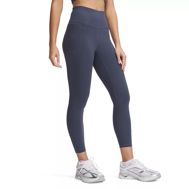 Women's Under Armour Motion High-Waisted 7/8 Ankle Leggings, Size: Medium, Ether Blue Product Image