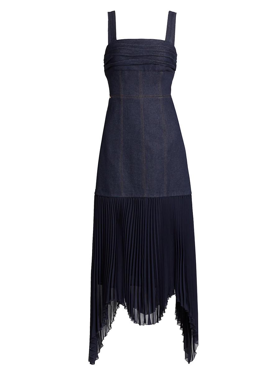 Womens Jac Denim Combo Midi-Dress Product Image