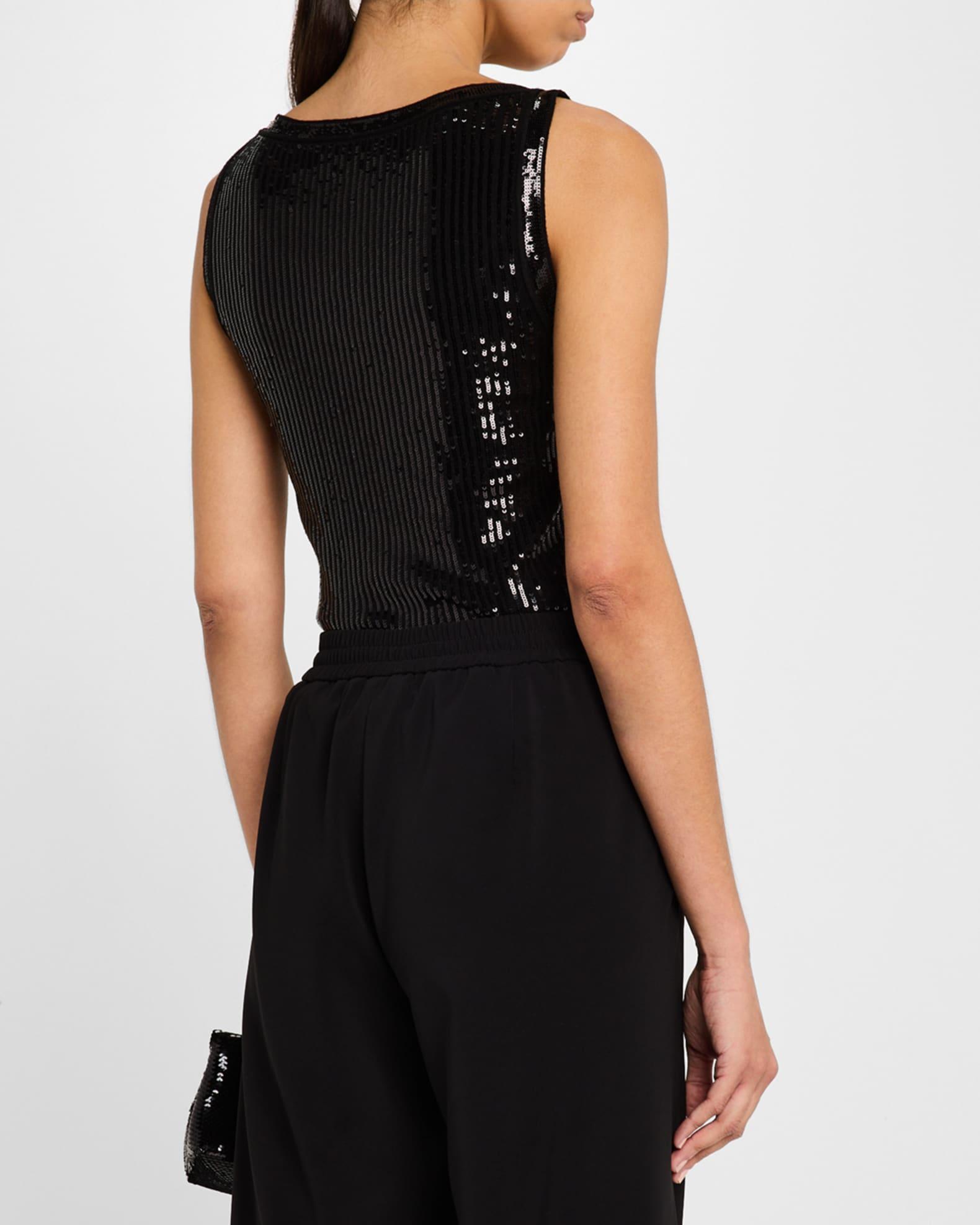Isla Sequin Scoop-Neck Wool Tank Product Image