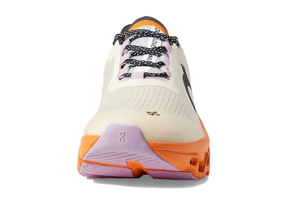 On Womens On Cloudmonster - Womens Running Shoes Black/Magnet Product Image