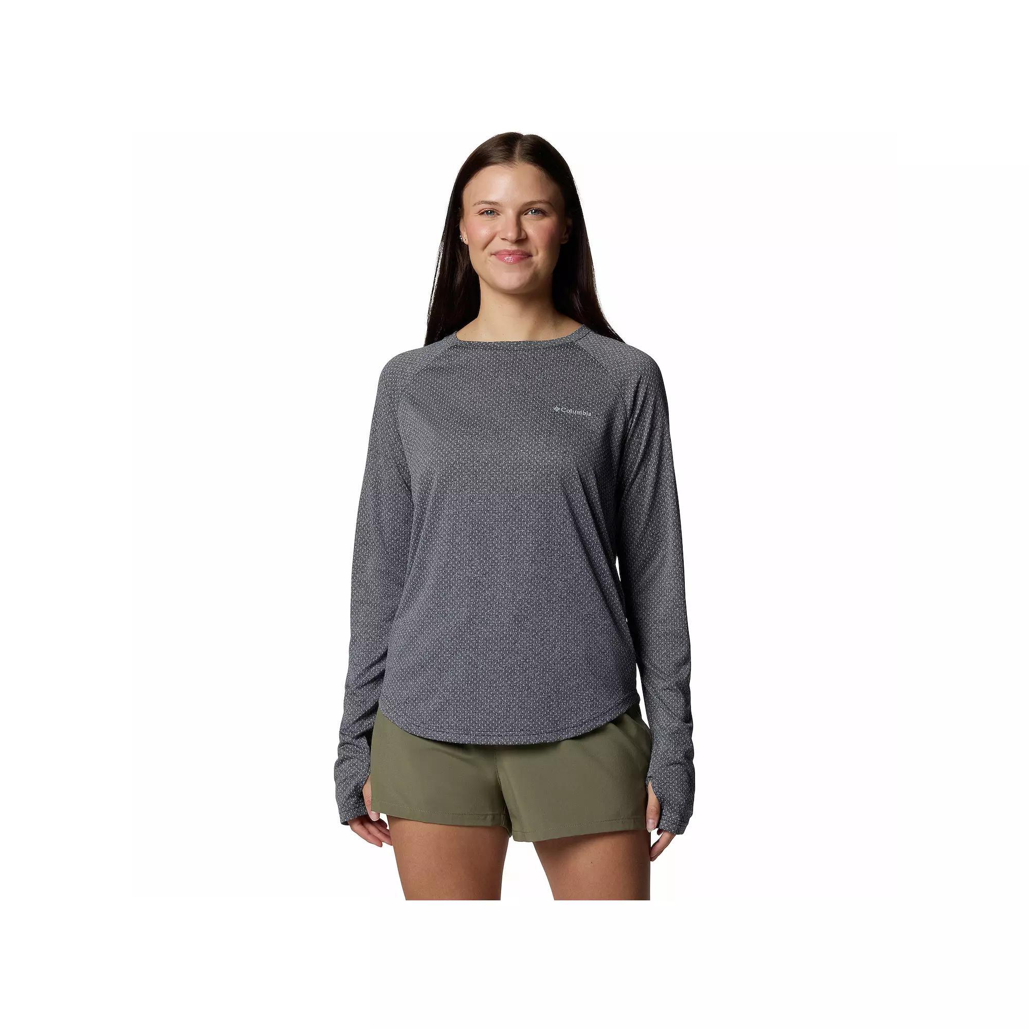 Women's Columbia Omni-WICK™ Bogata Bay Long Sleeve T-Shirt, Size: XS, Spray Product Image