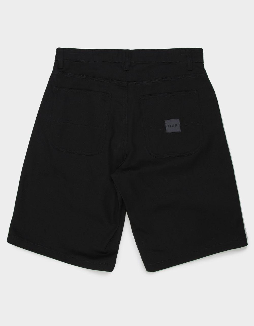 HUF Classic H Double Knee Mens Work Shorts - BLACK Product Image