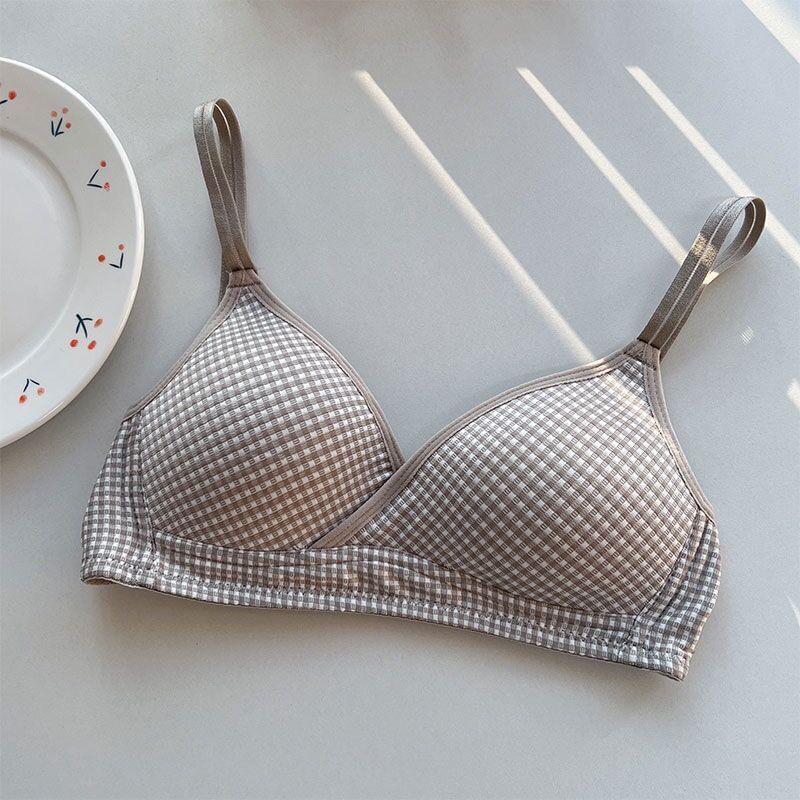 Plaid Wireless Bra / Panty / Set Product Image