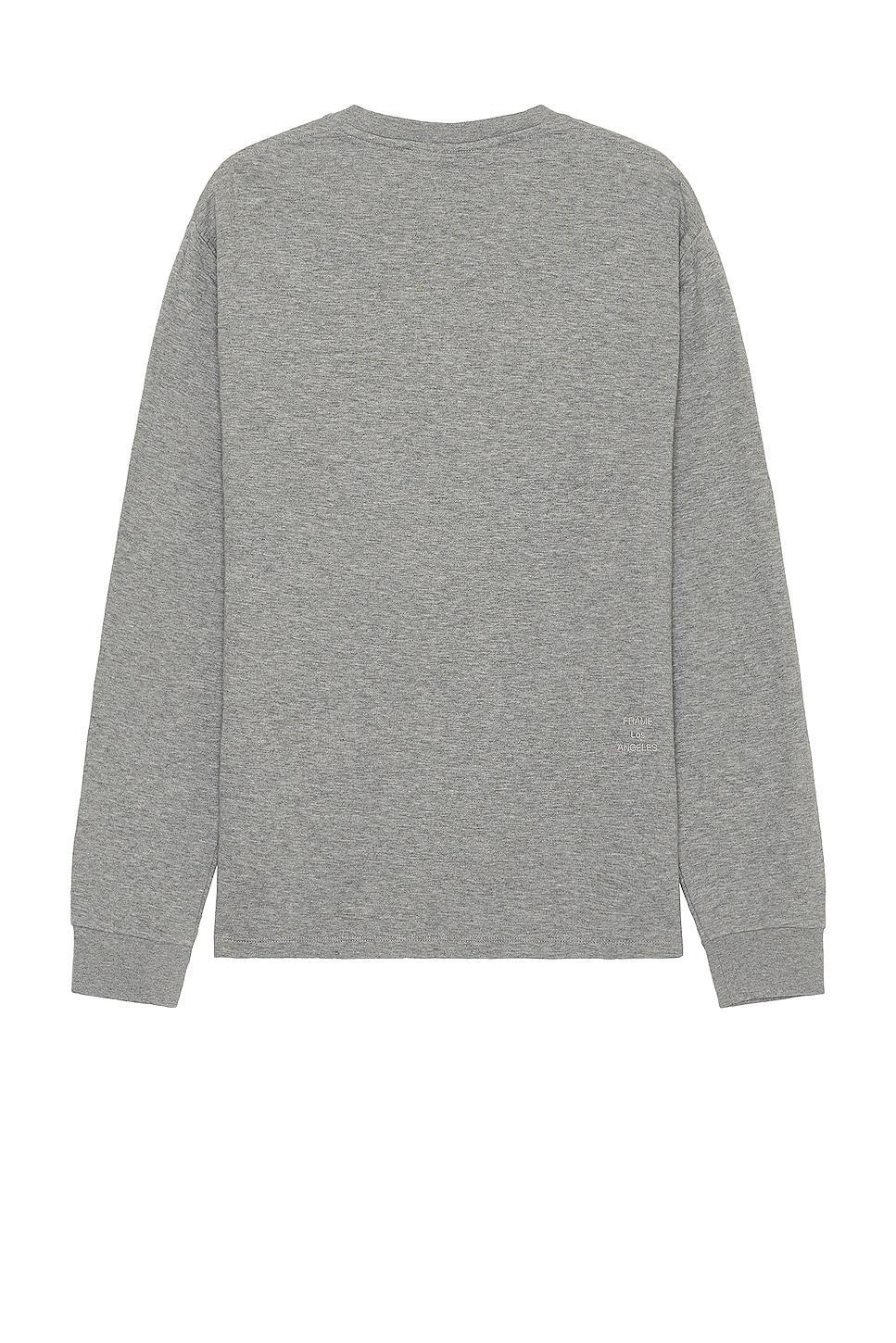 FRAME Duo Fold Long Sleeve Tee Grey. (also in L). Product Image