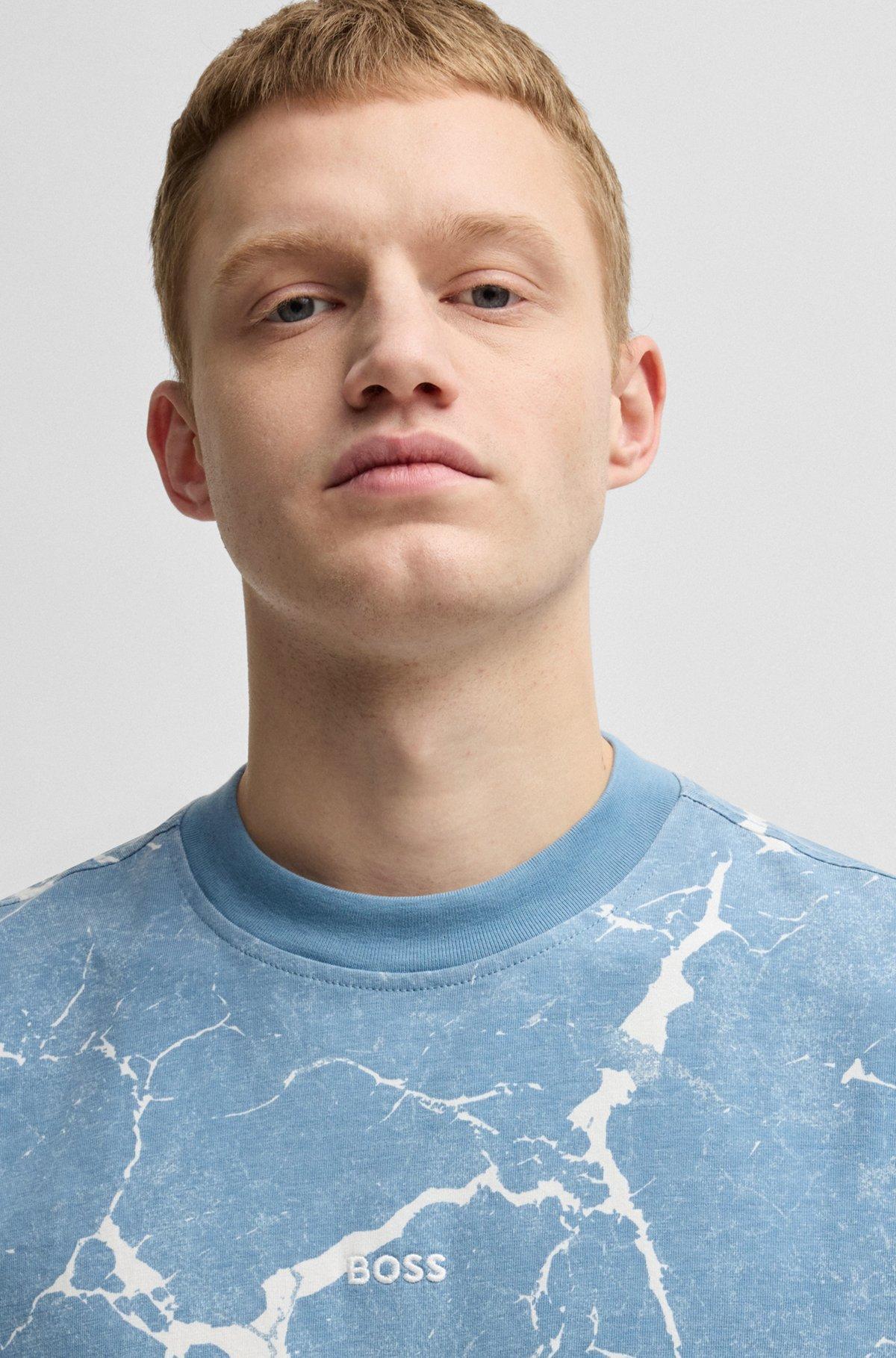 Cotton-jersey T-shirt with all-over print Product Image