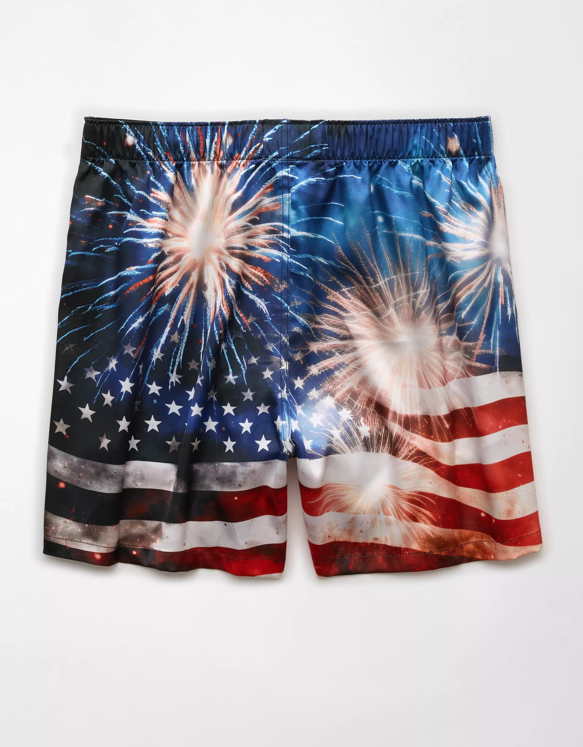 AEO Men's Paisley Satin Pocket Boxer Short Product Image