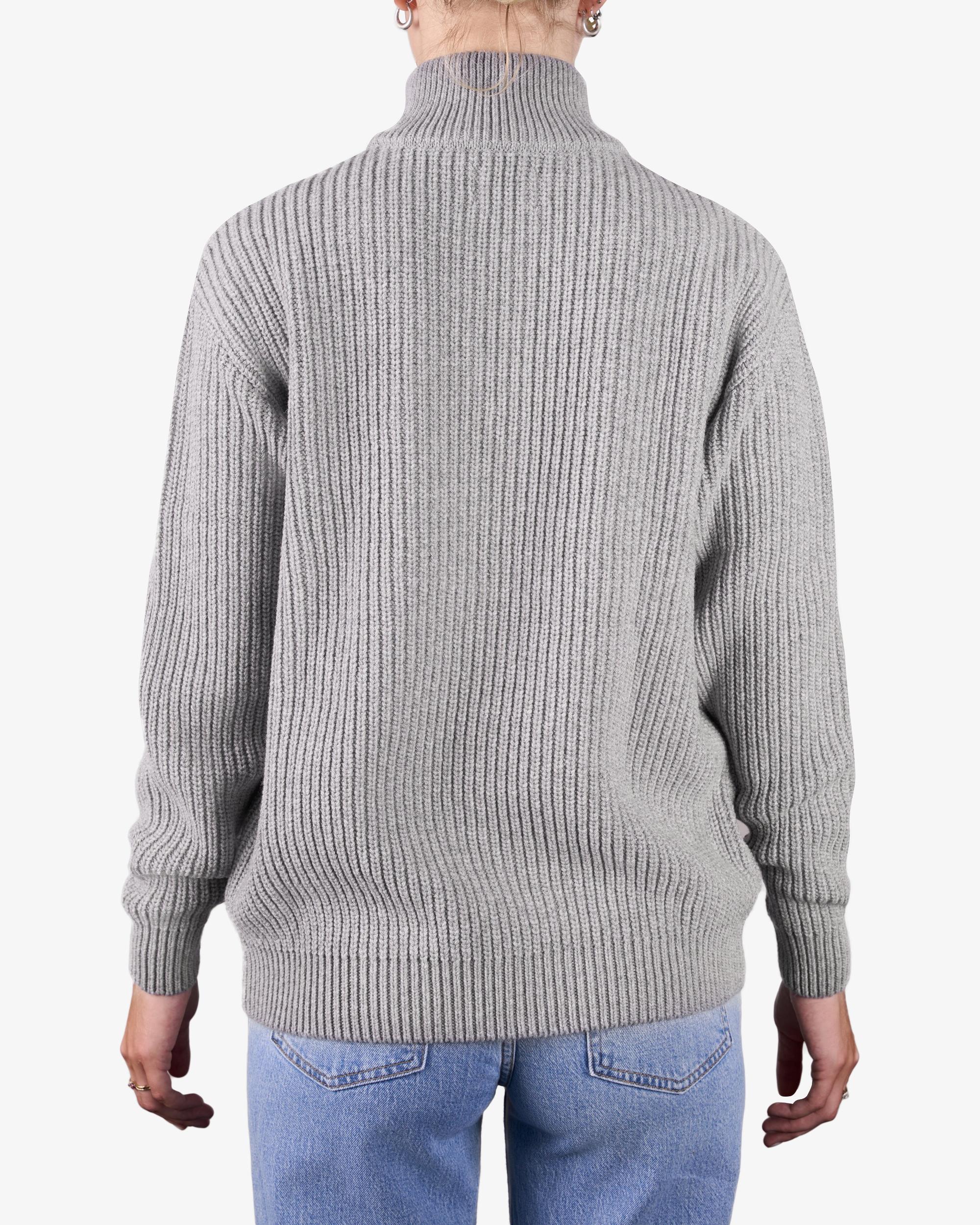 Merino Quarter Zip - Coffee Brown Product Image