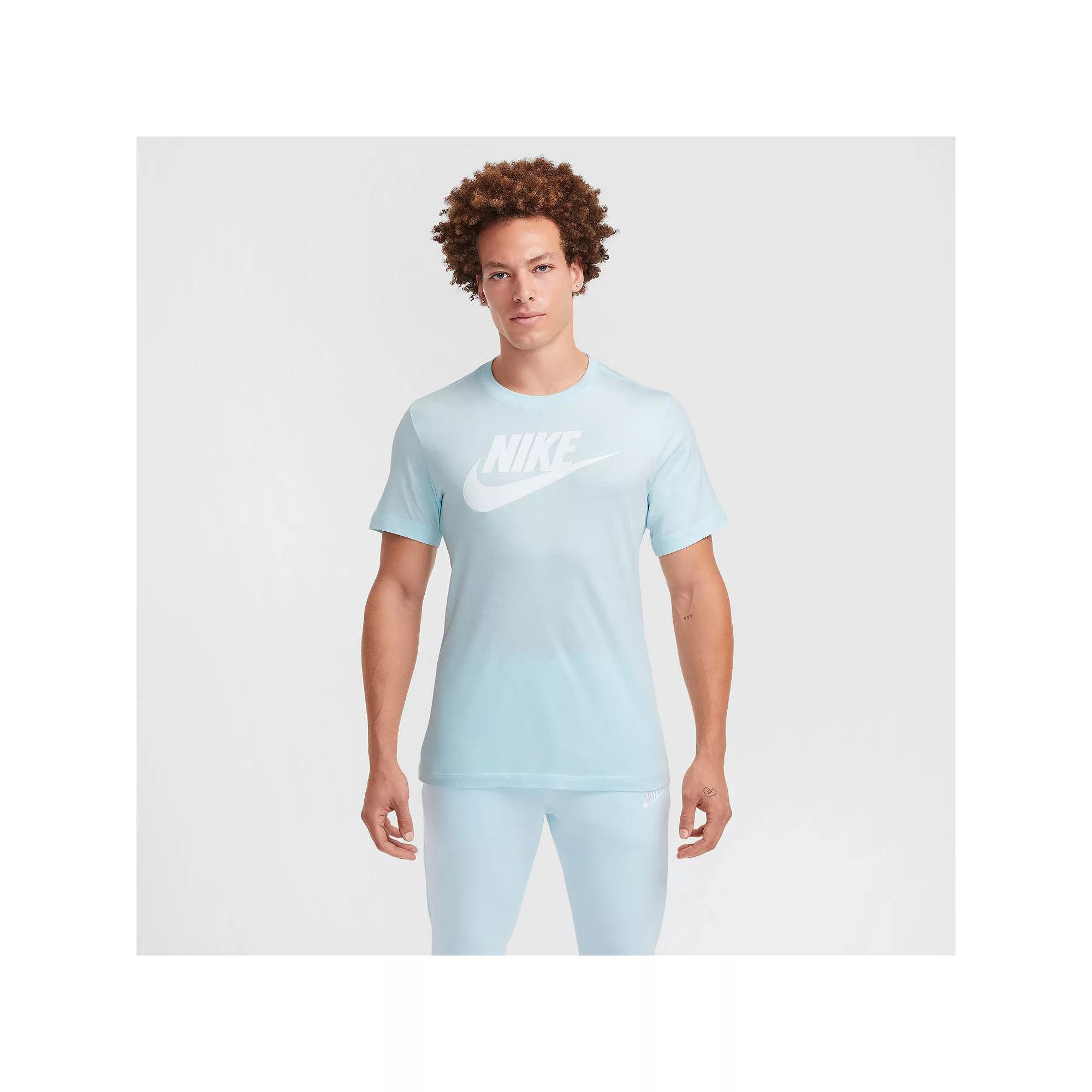 Men's Nike Icon Futura Tee, Size: Medium, Green Horizon Product Image