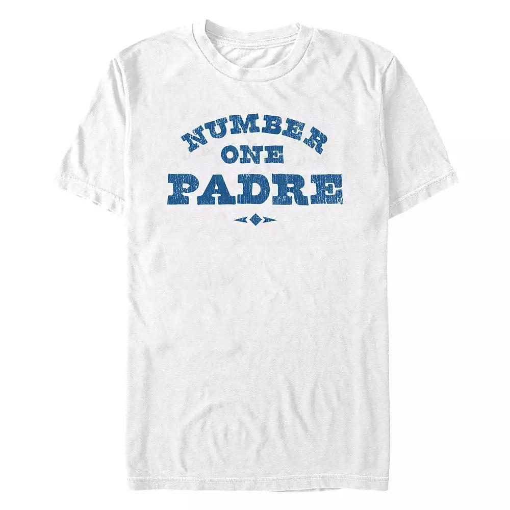 Men's Number One Padre Graphic Tee, Size: XL, White Product Image