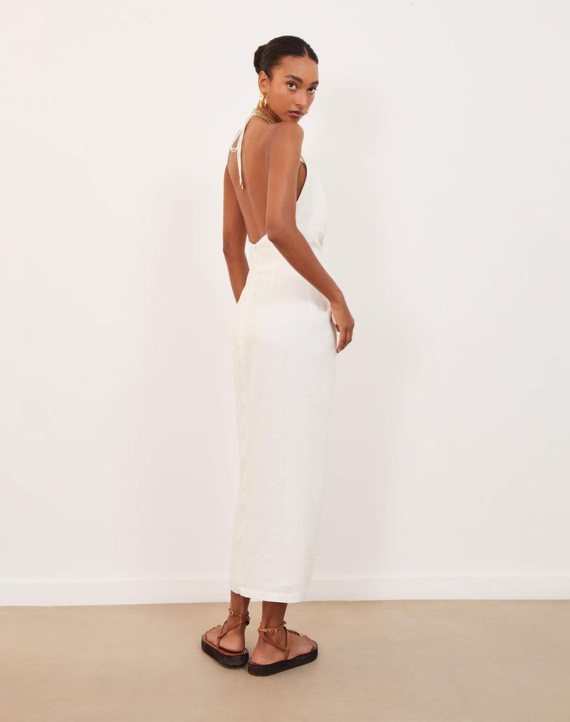 Kana Midi Dress (Exchange Only) - Off White Product Image