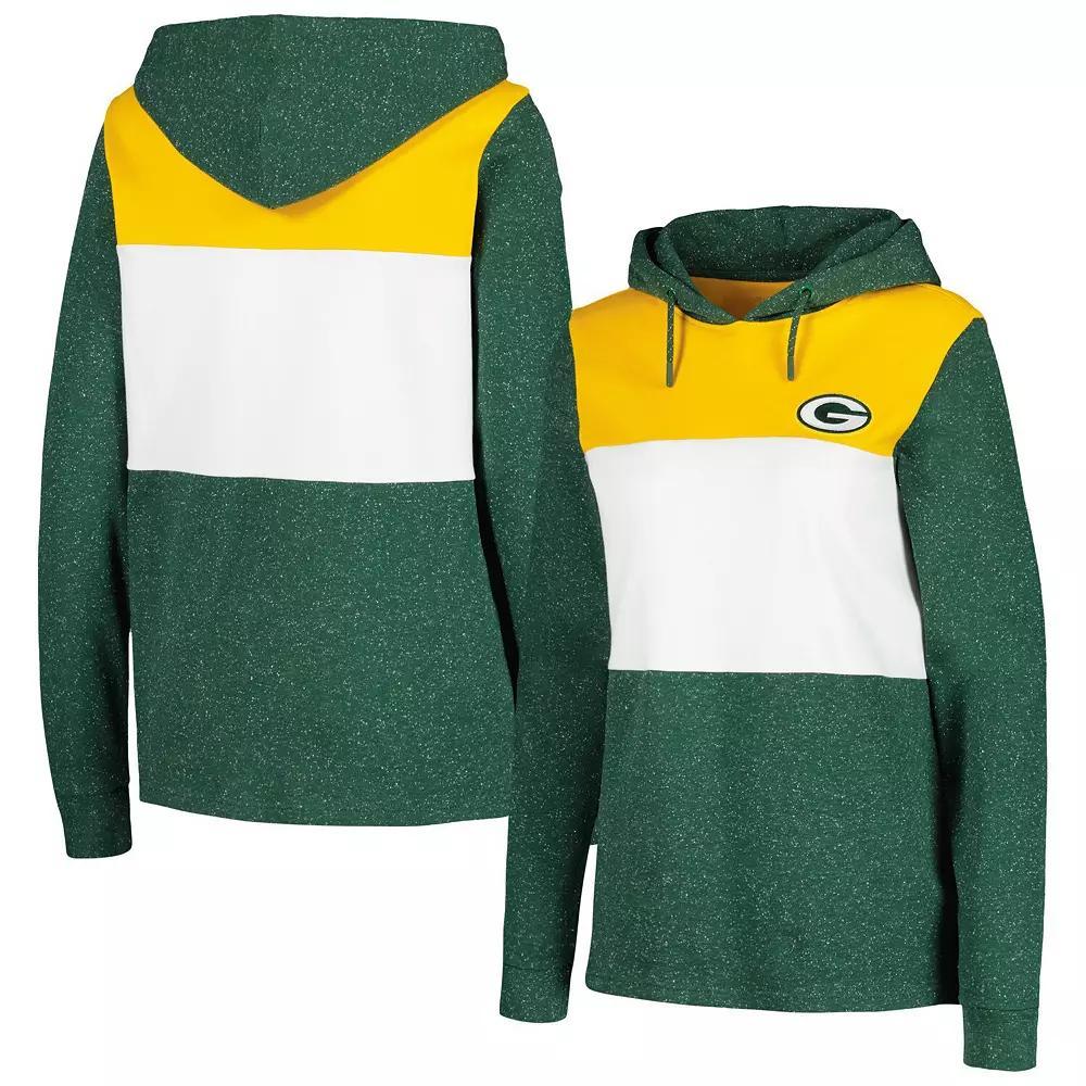 Women's Antigua Green Green Bay Packers Wicket Pullover Hoodie, Size: XL Product Image